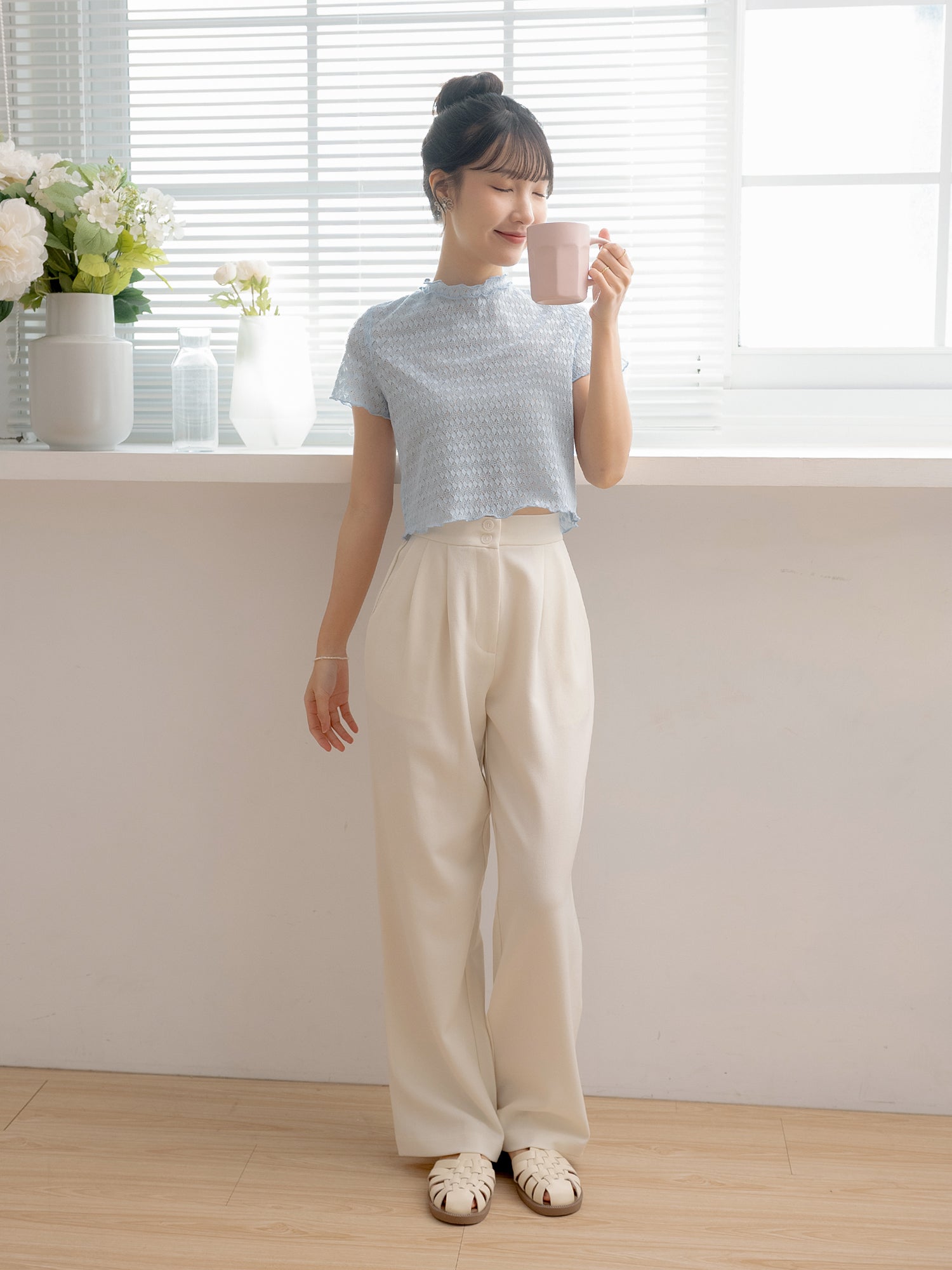 Mesh Short Sleeve Top