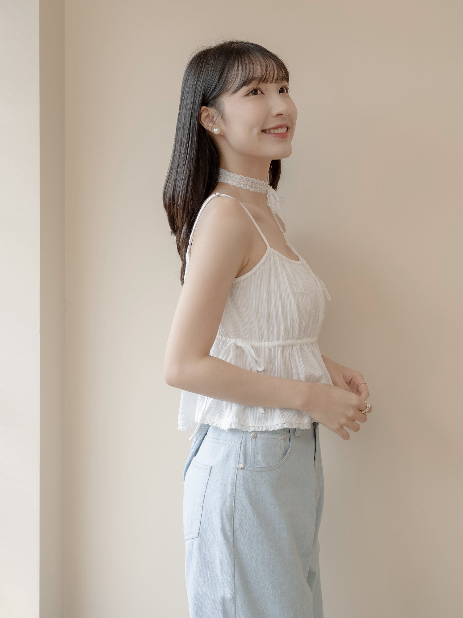 Lace Trim Cami Top