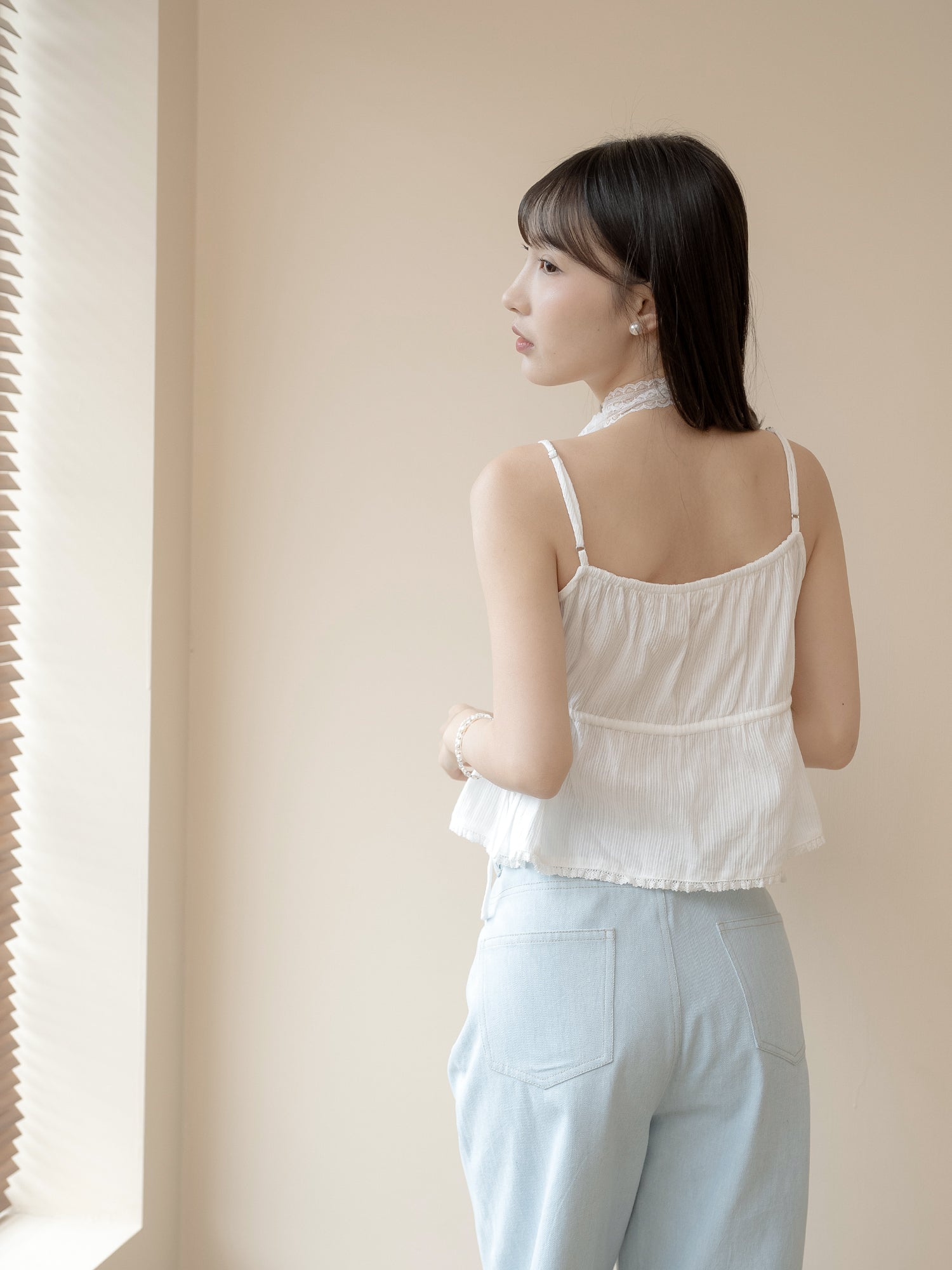 Lace Trim Cami Top