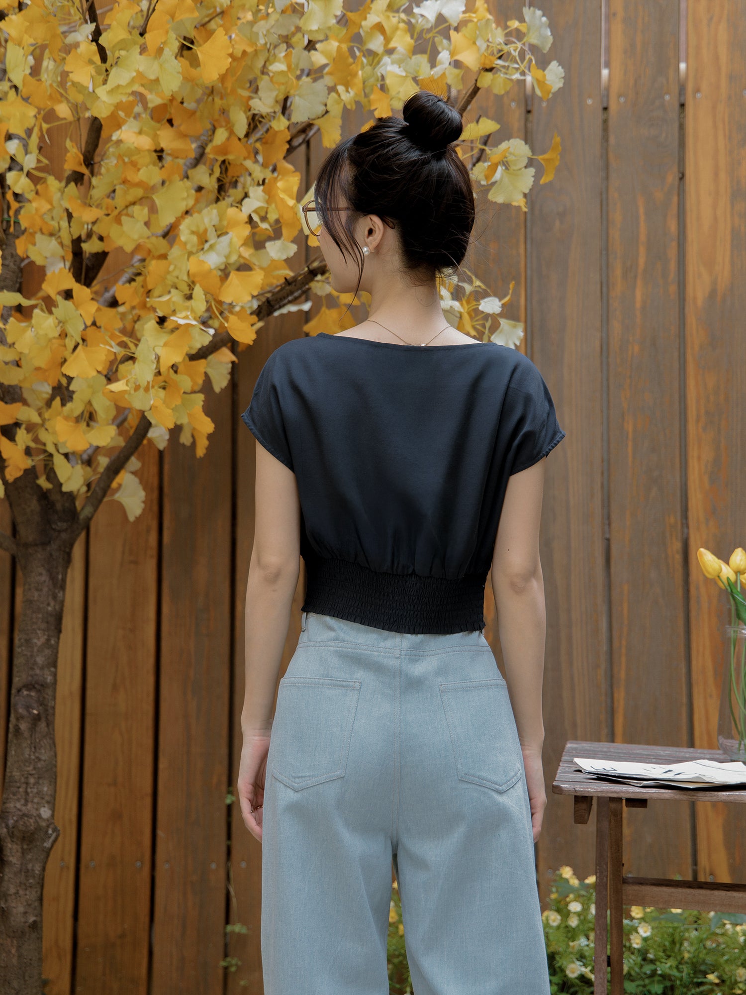 Shirring Waist Top