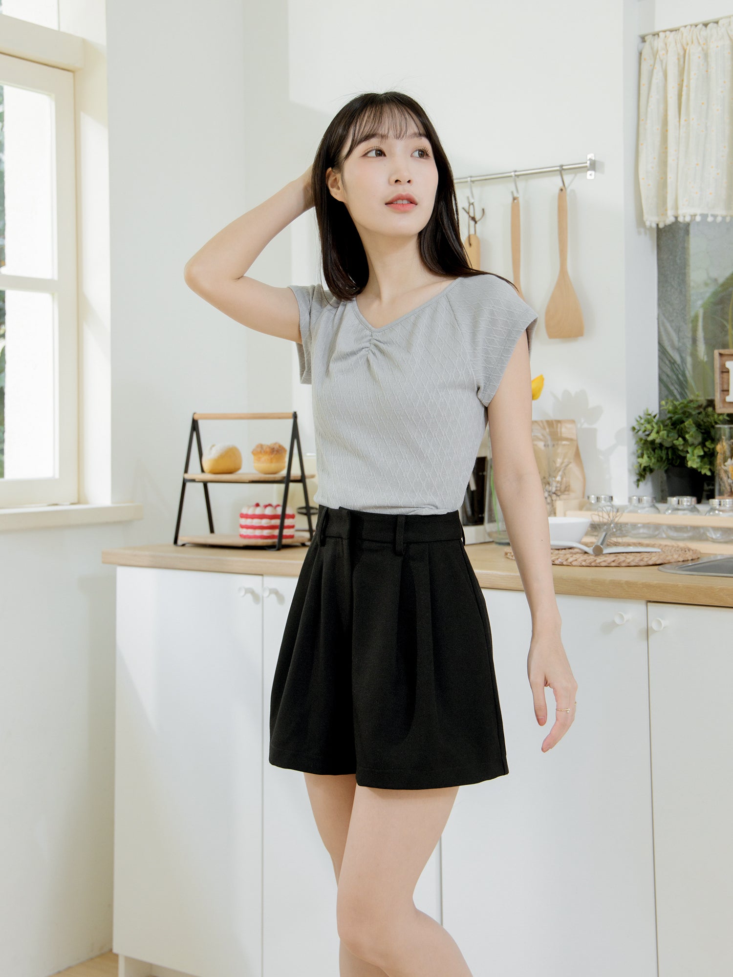 Luxe Clean Pleated Shorts