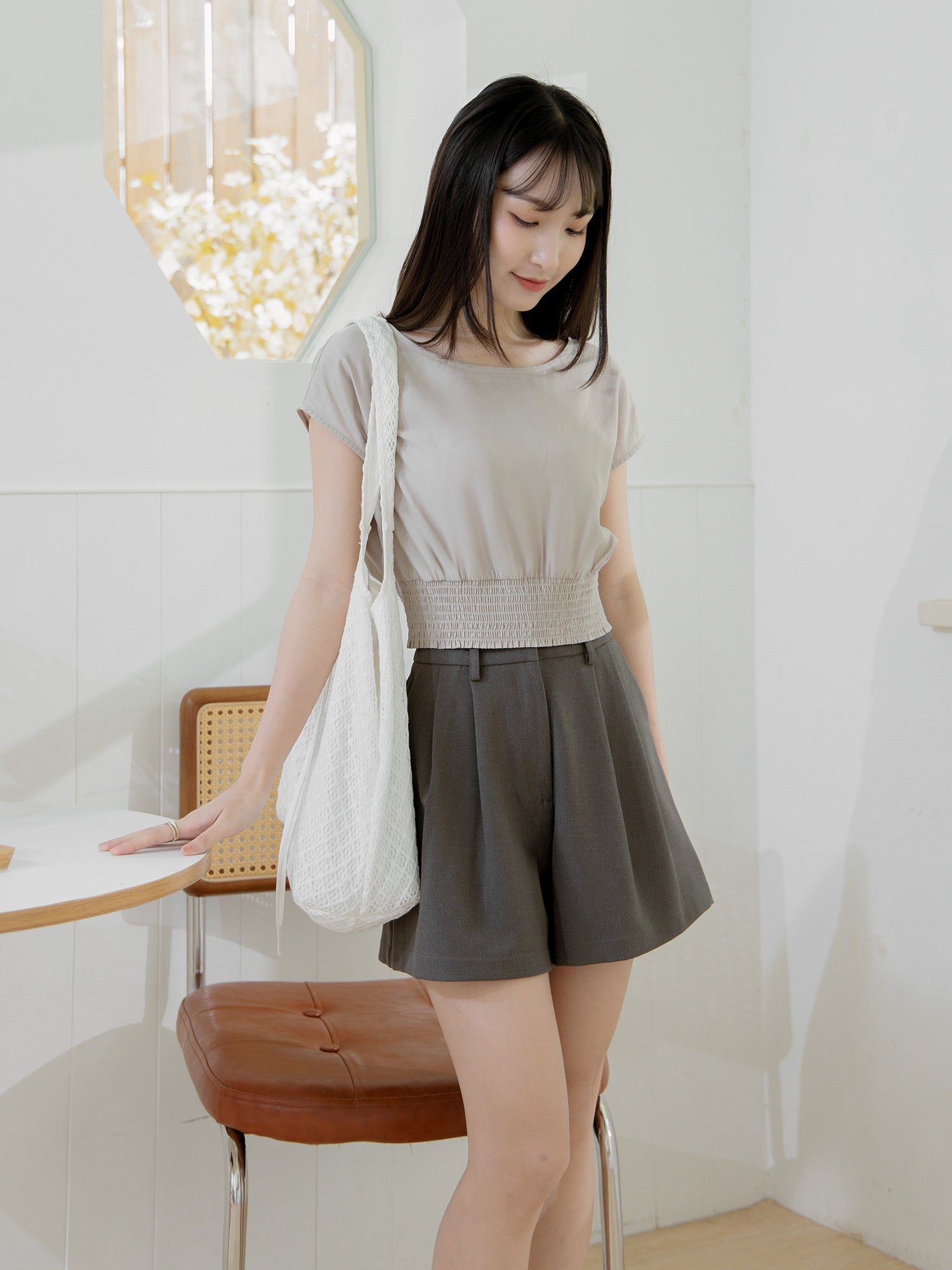 Shirring Waist Top