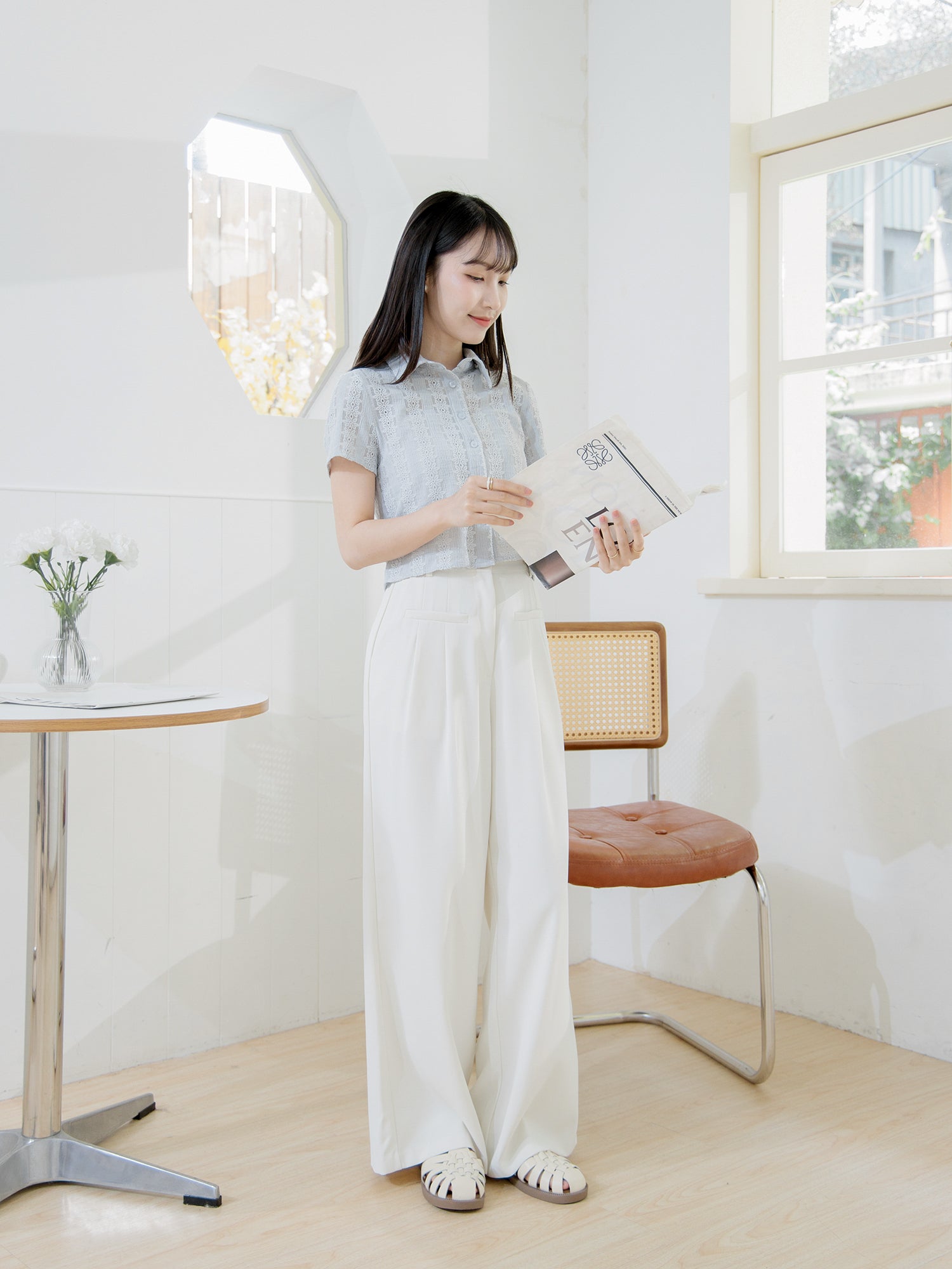 Slim Fit Lace Shirt