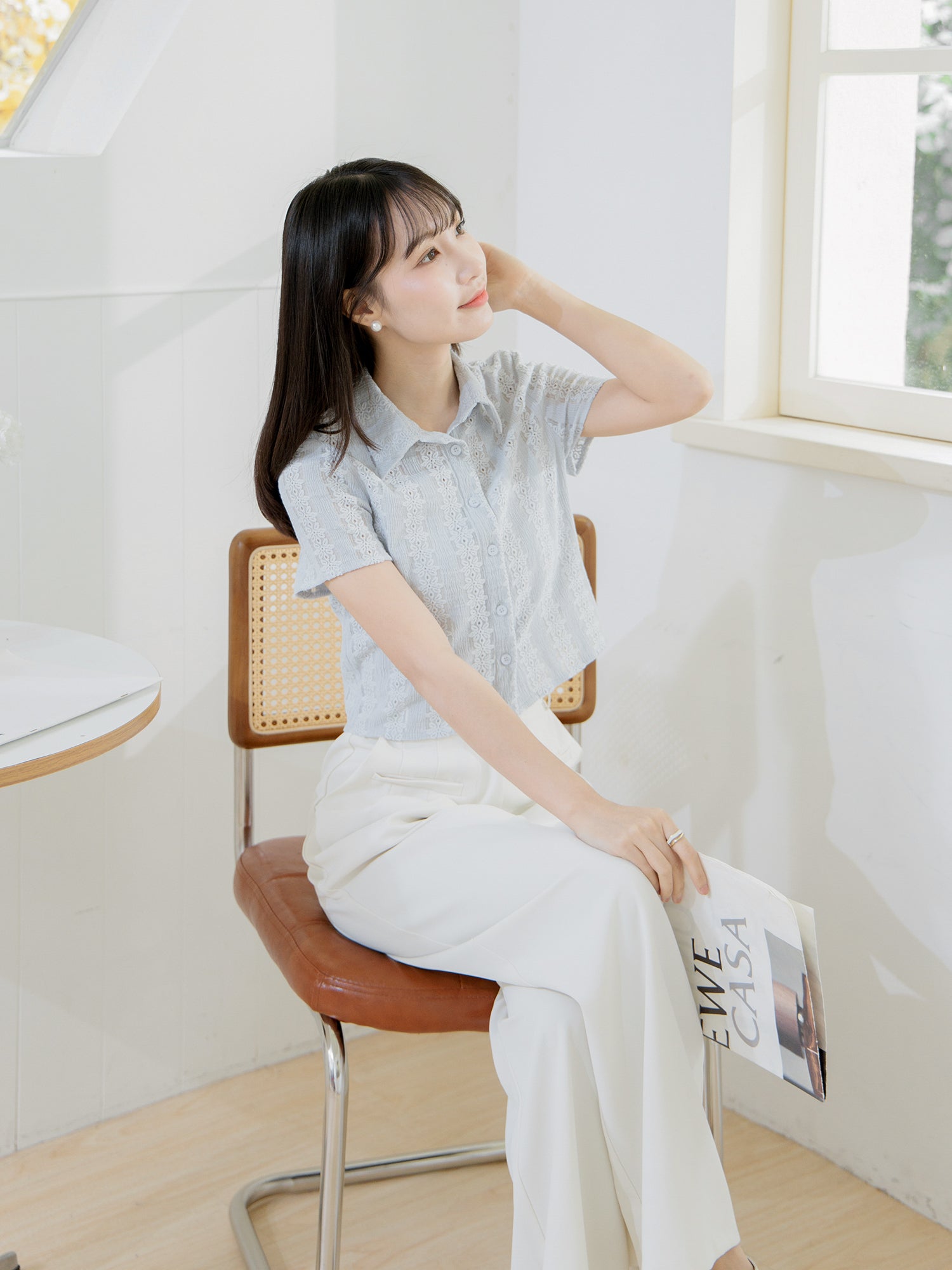 Slim Fit Lace Shirt