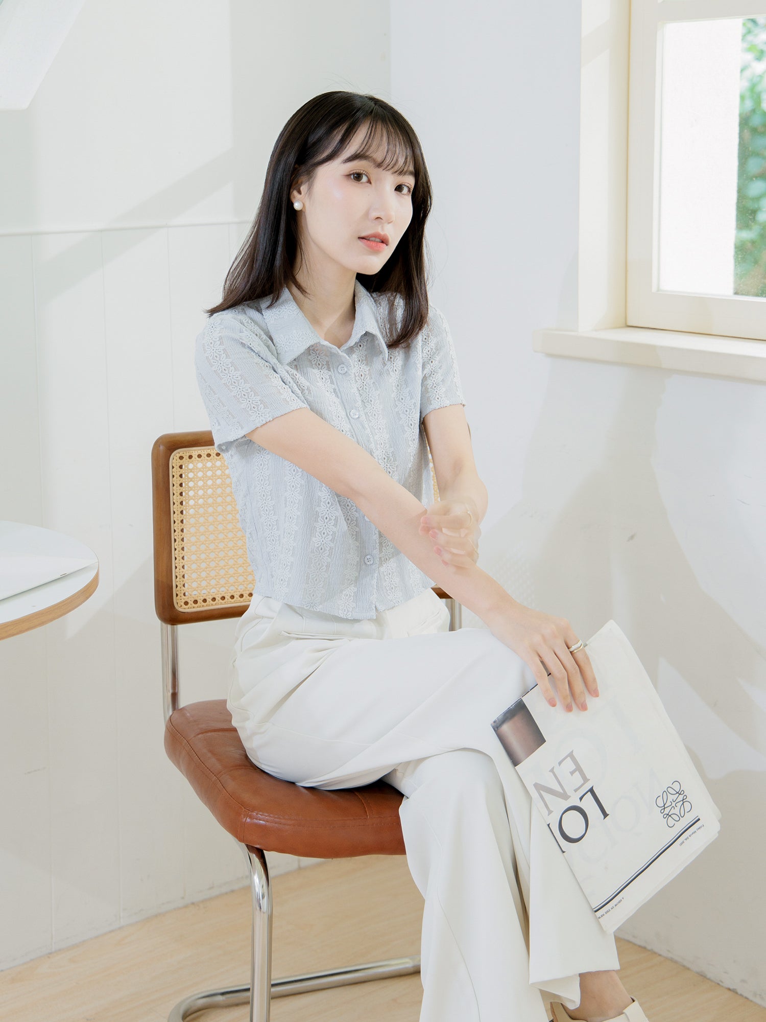 Slim Fit Lace Shirt