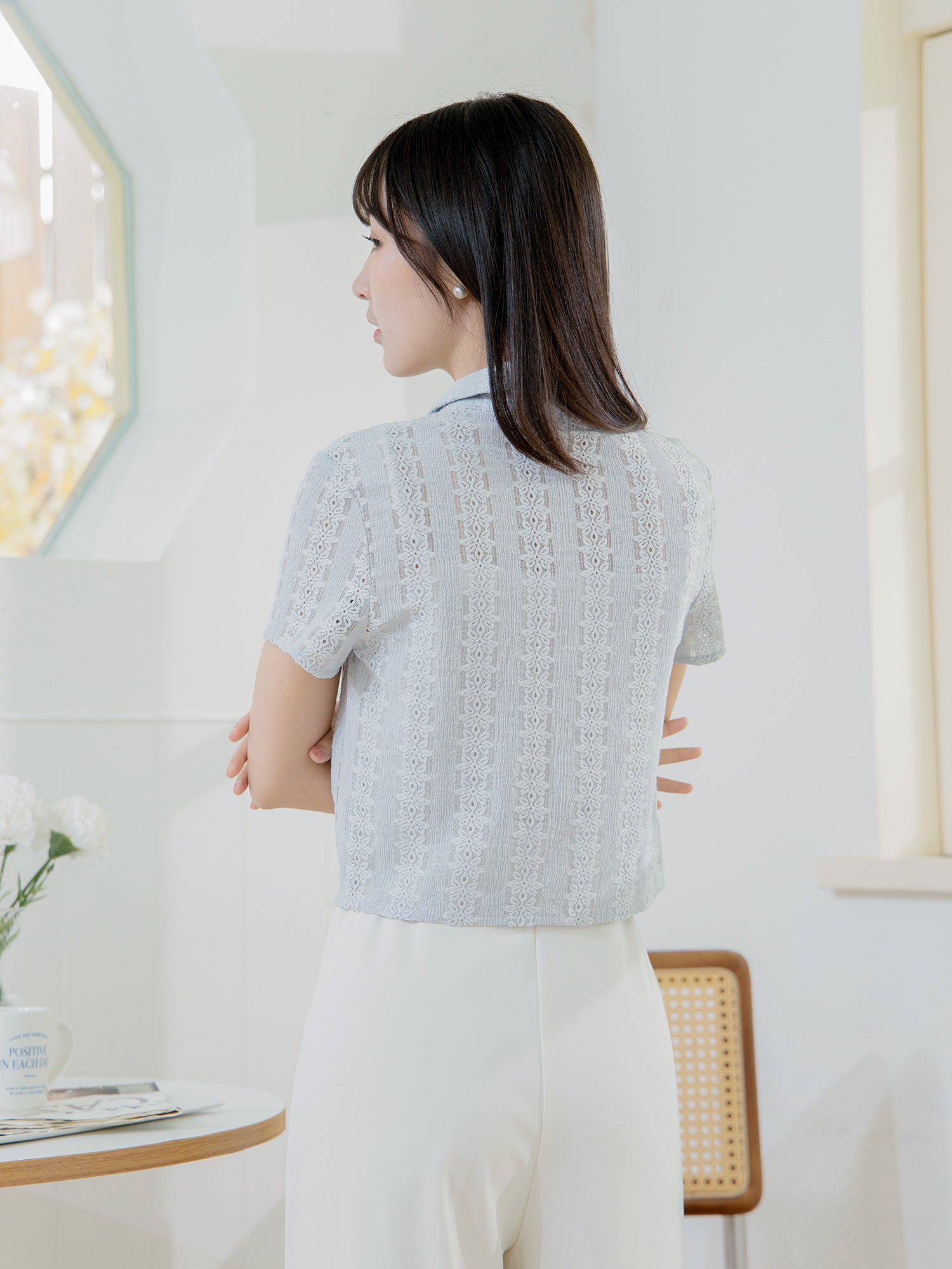Slim Fit Lace Shirt