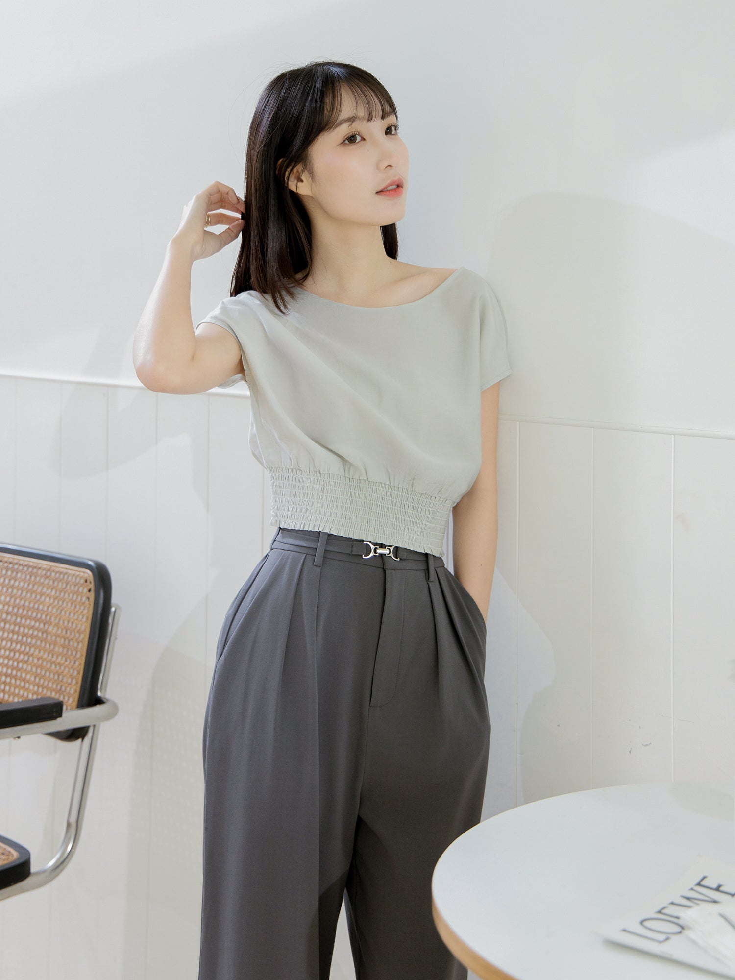 Shirring Waist Top