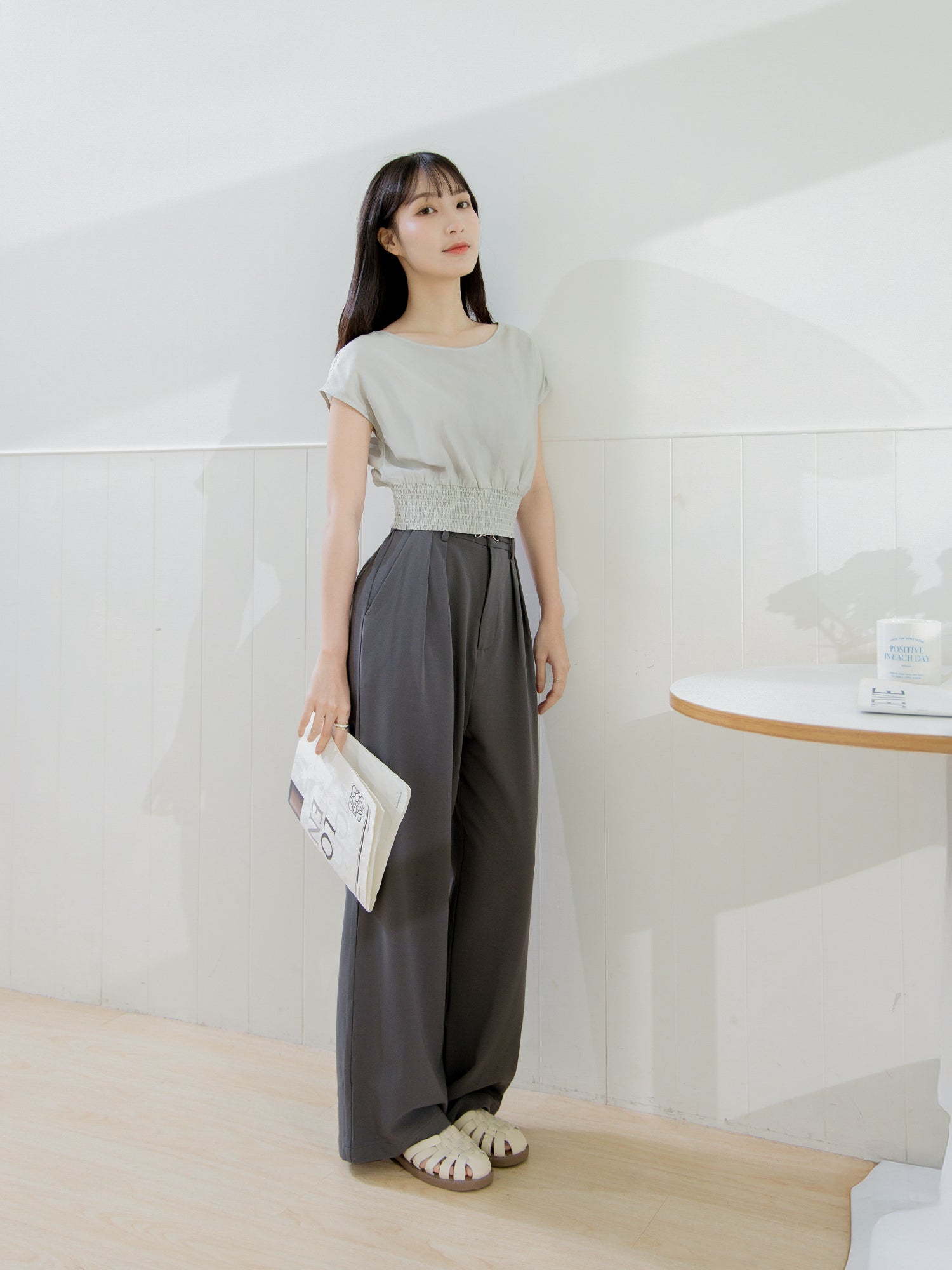 Shirring Waist Top