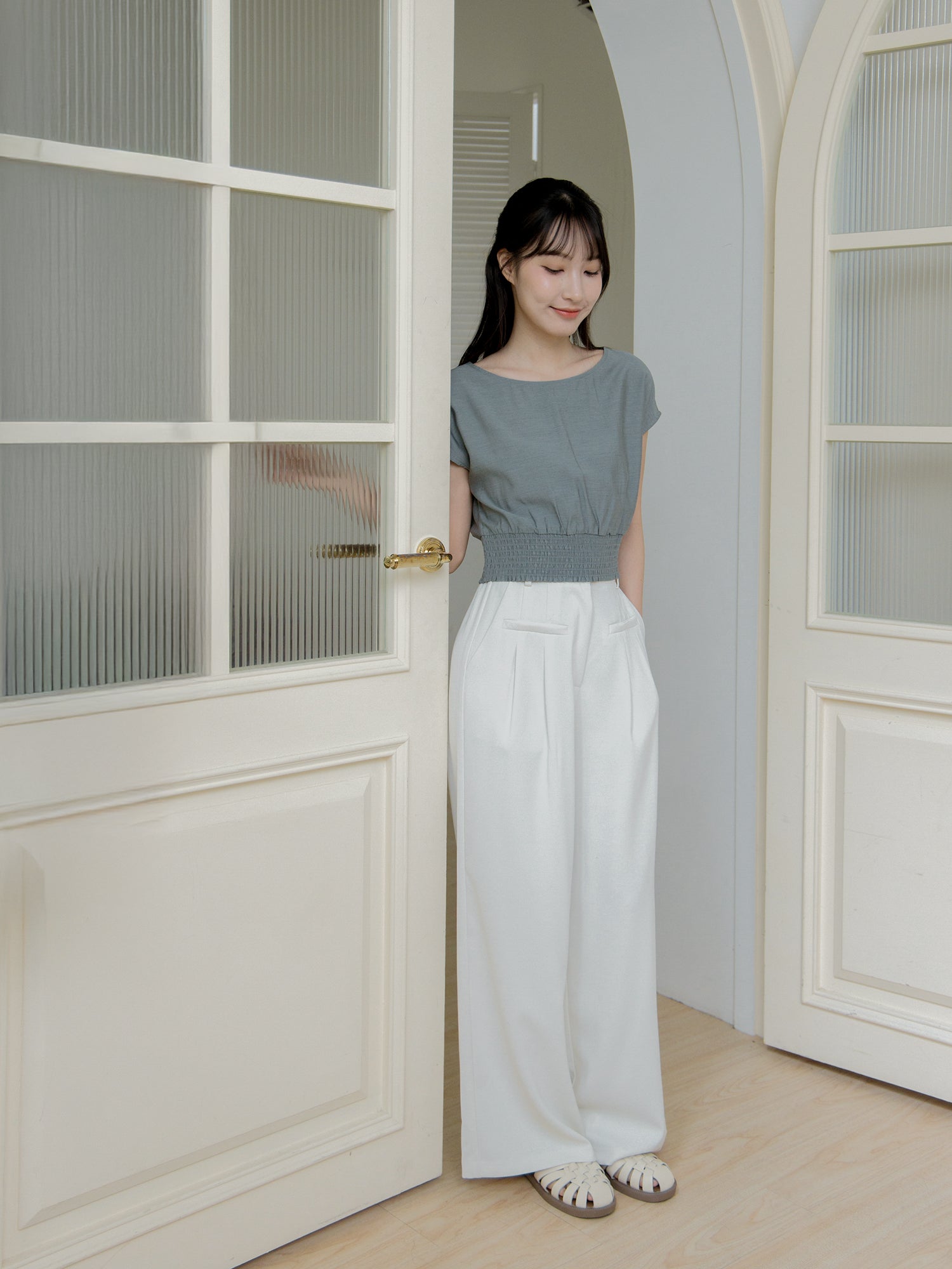 Shirring Waist Top