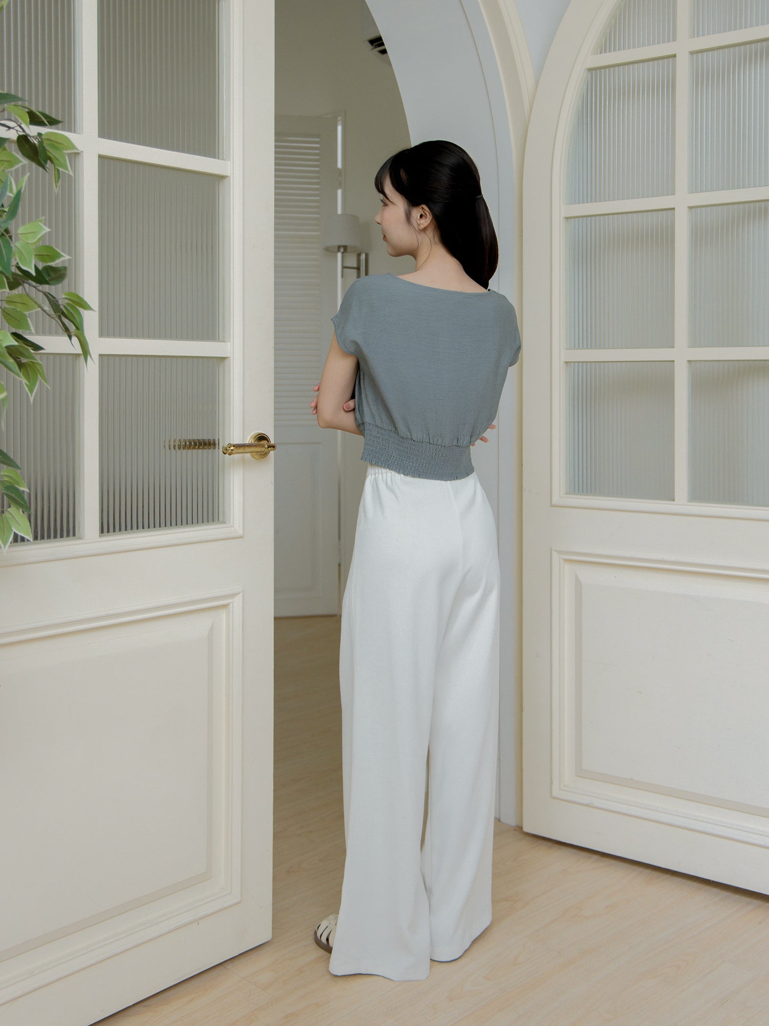 Shirring Waist Top