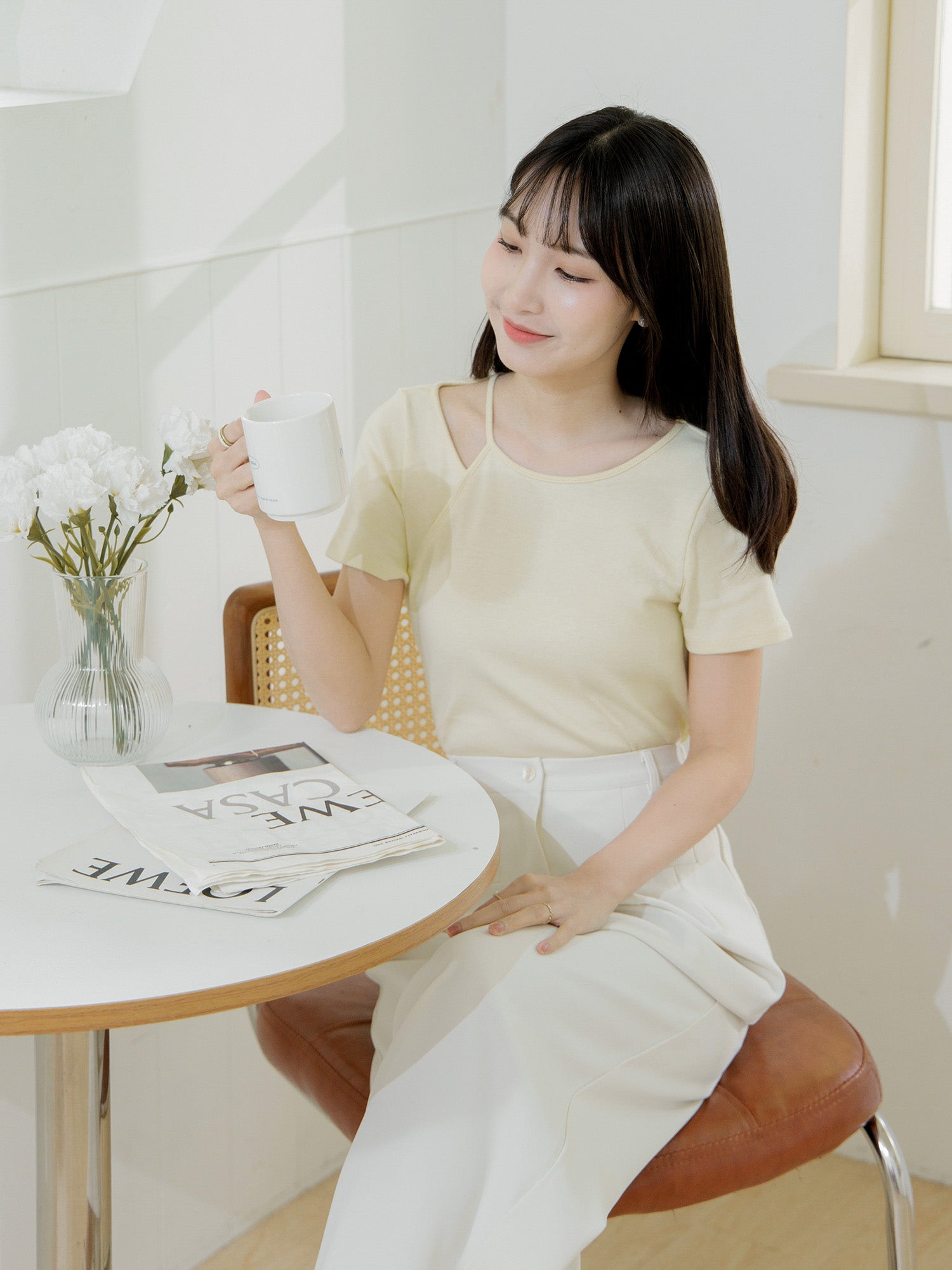Asymmetric Cut Out Top