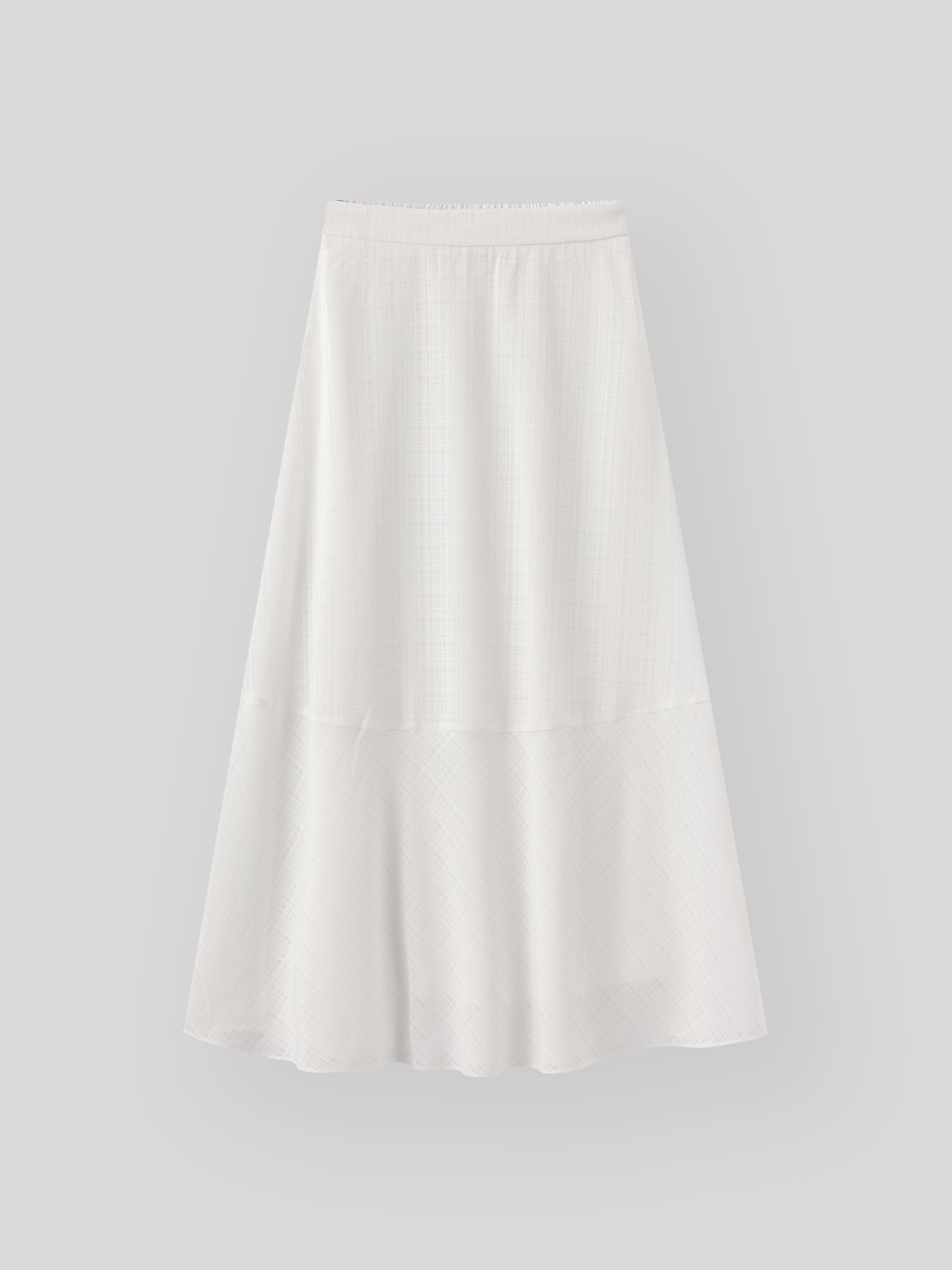 Checker Patterned Midi Skirt