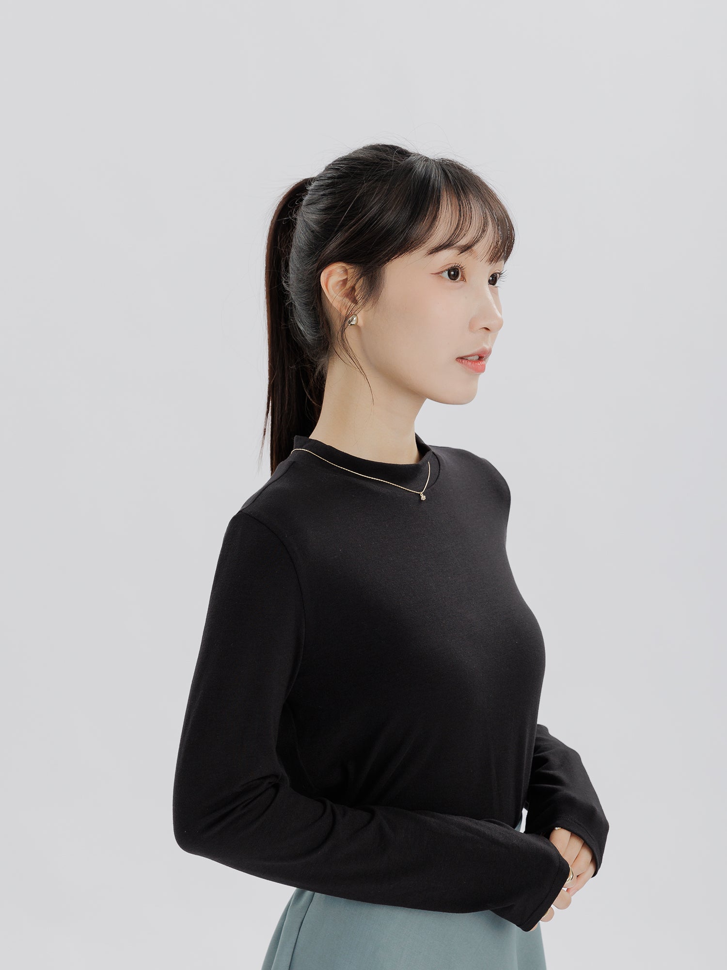 Natalie High Neck Soft Top