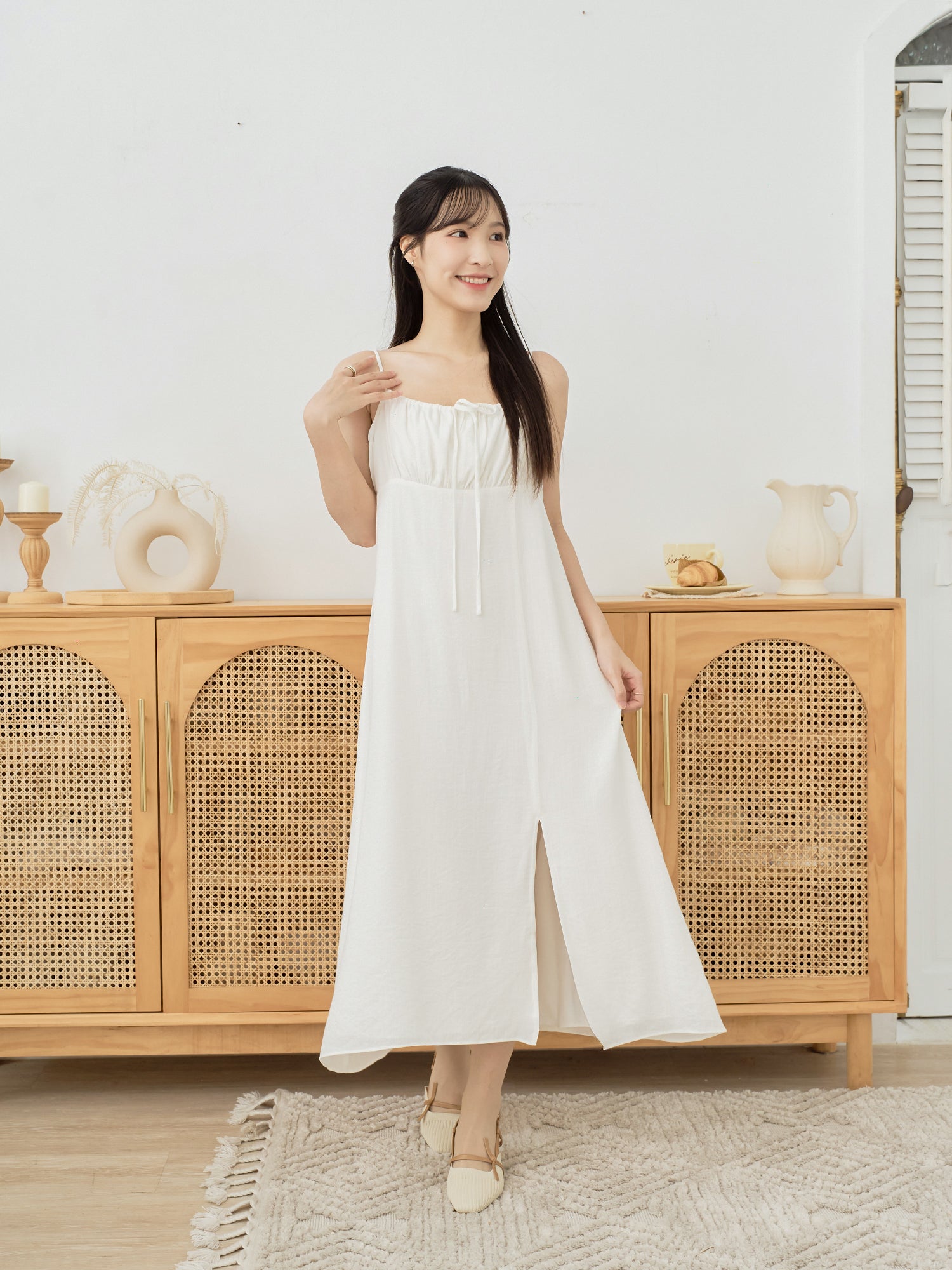 Juliette Summer Slit Cami Dress