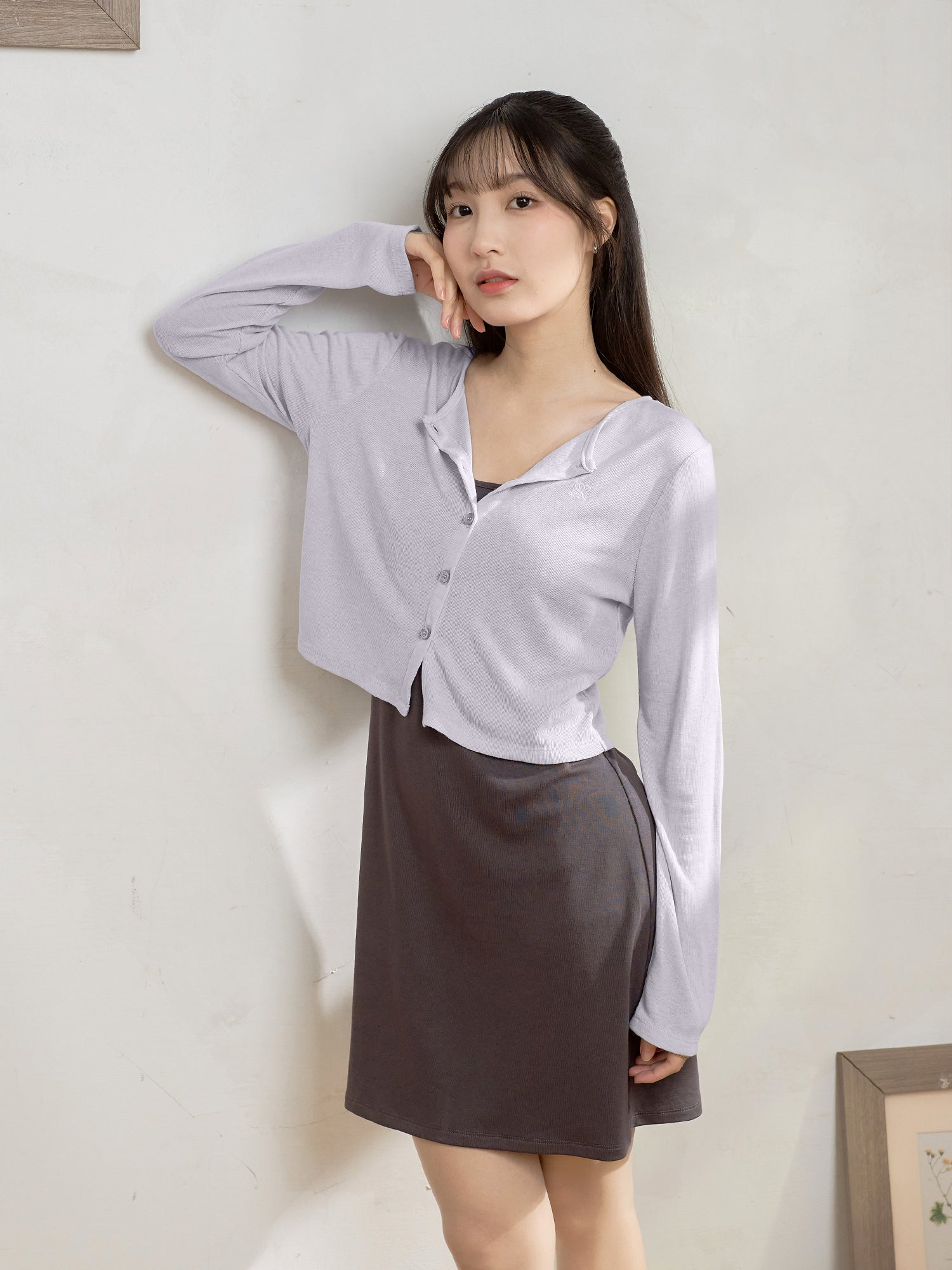 柔軟薄針織外套