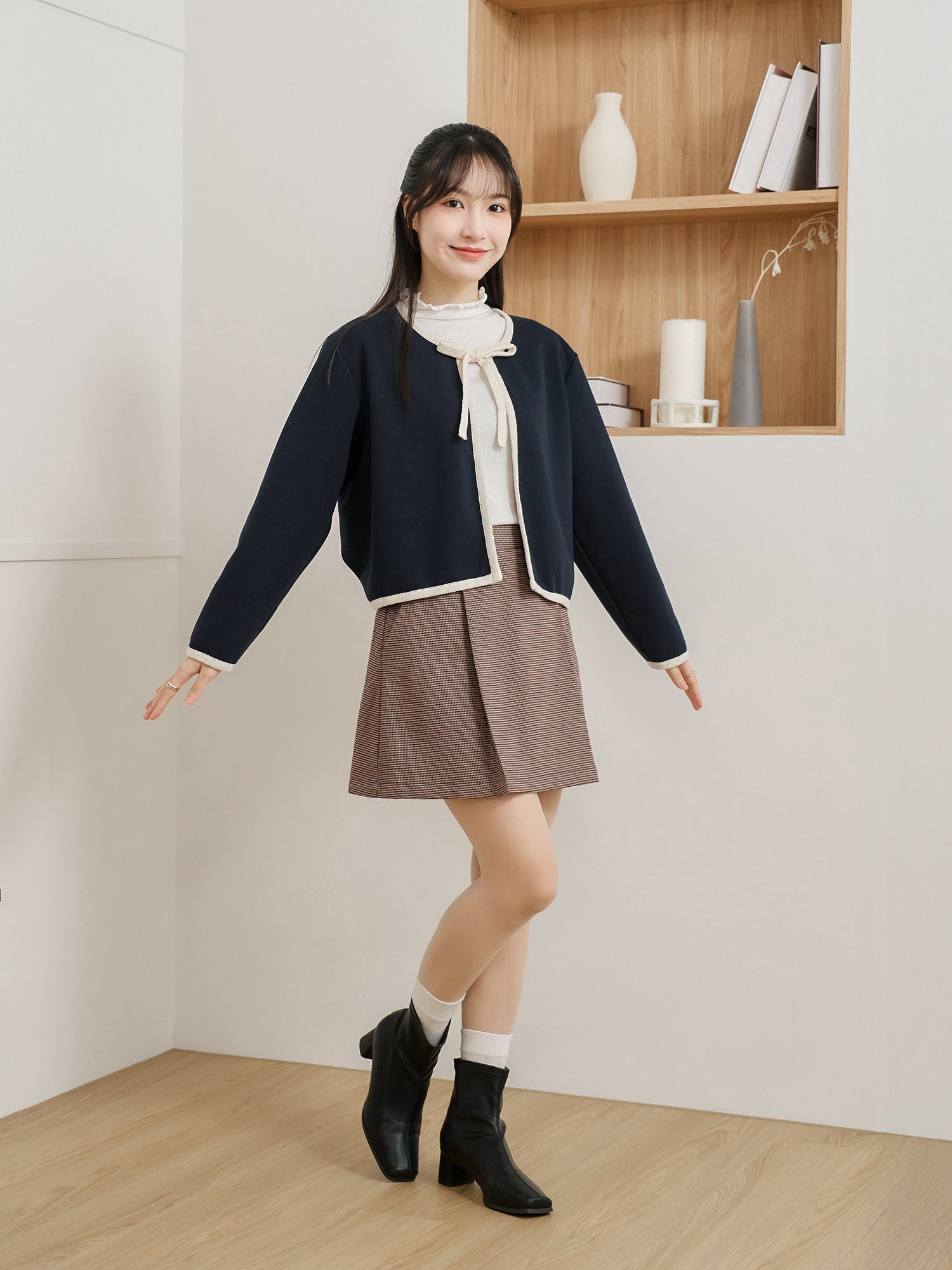 Premium Tie Front Coat