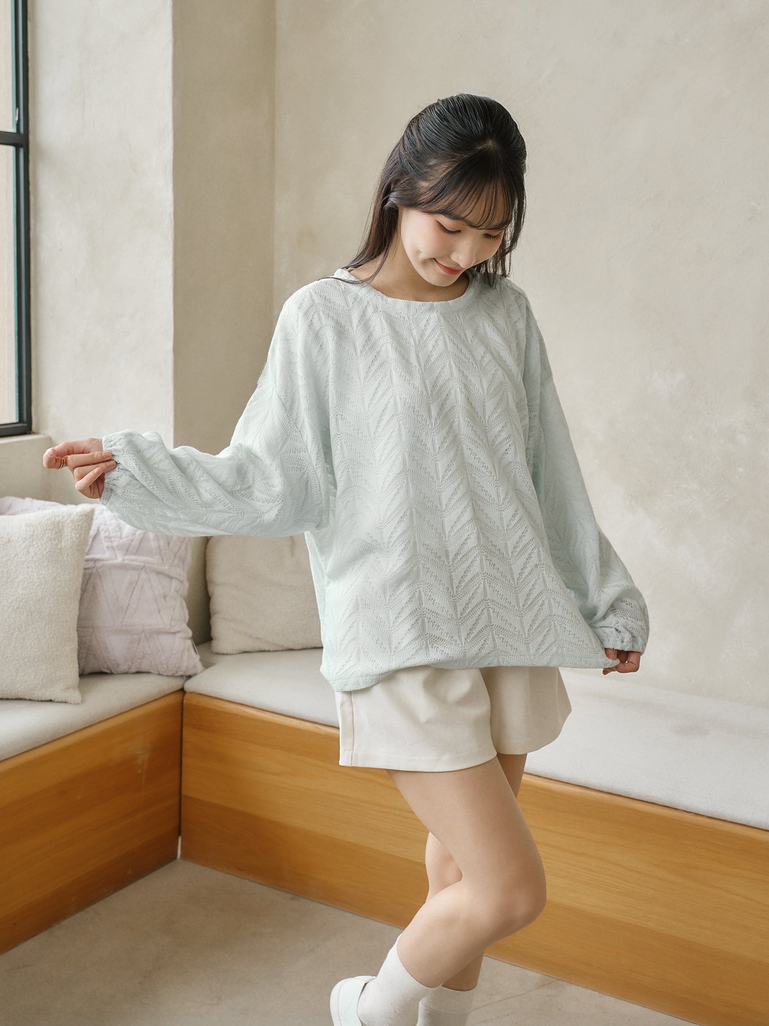 Oversized Crochet Sweater
