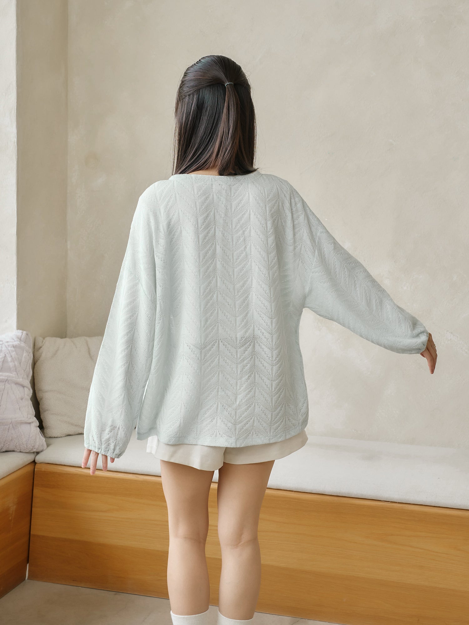 Oversized Crochet Sweater