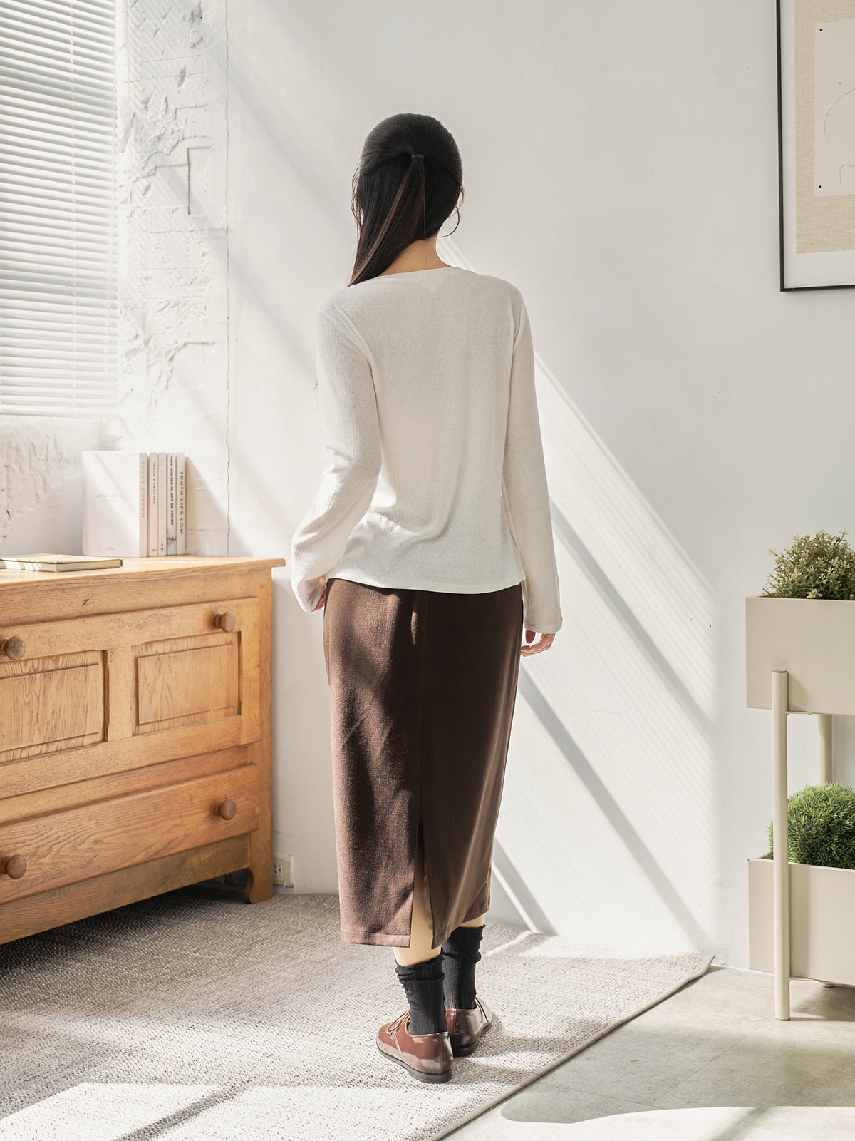 Long Sleeve Henley Top