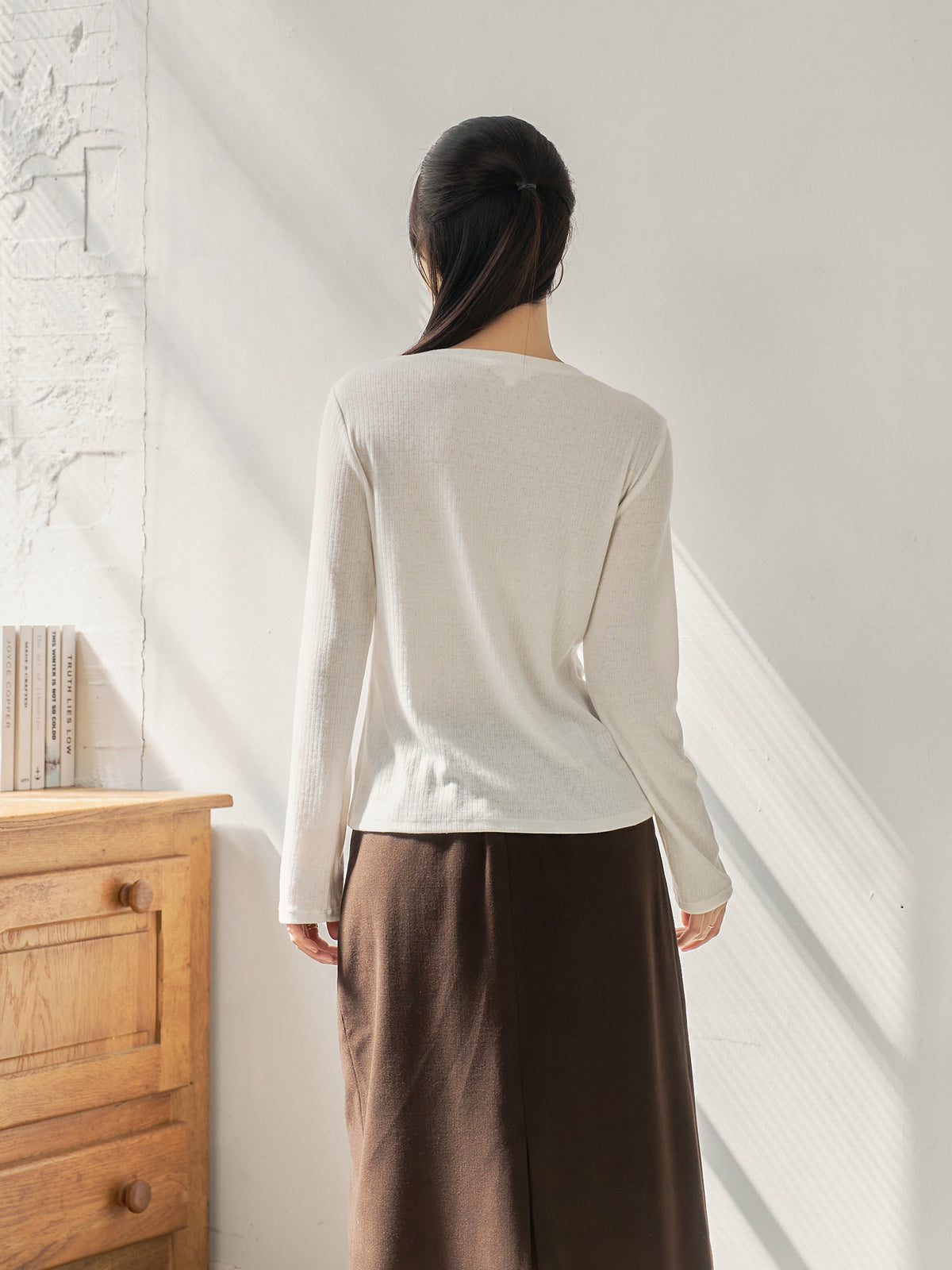 Long Sleeve Henley Top