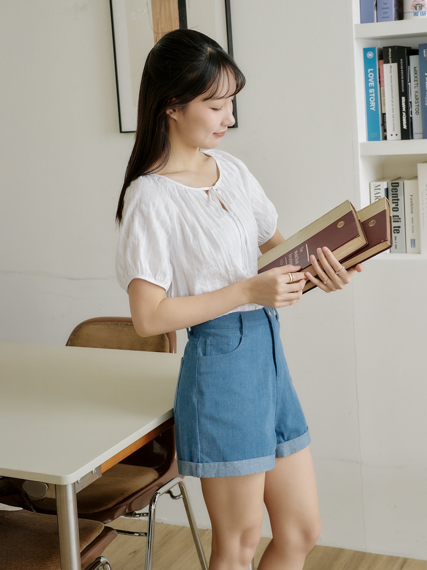 法式田園綁帶上衣