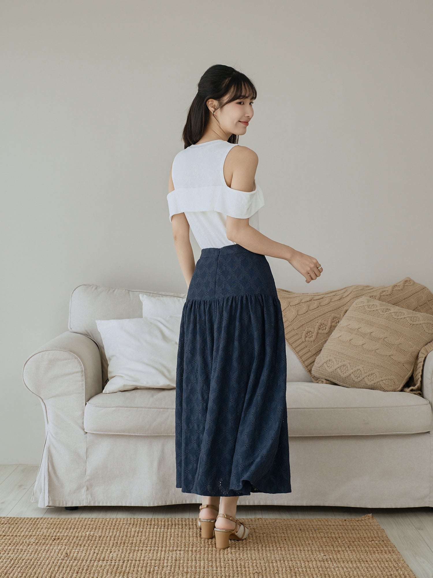 Cold Shoulder Knit Top