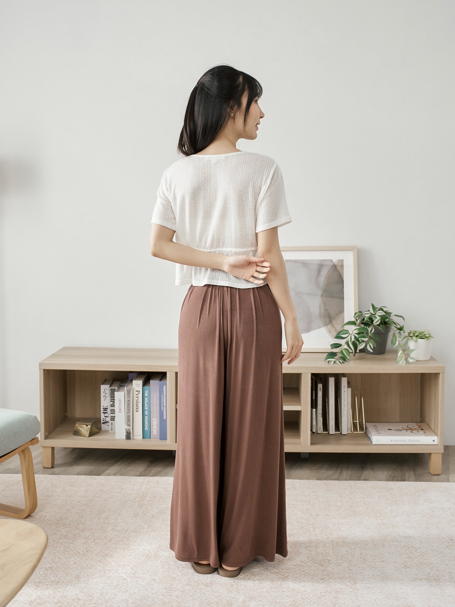 Pintuck Tie Waist Top