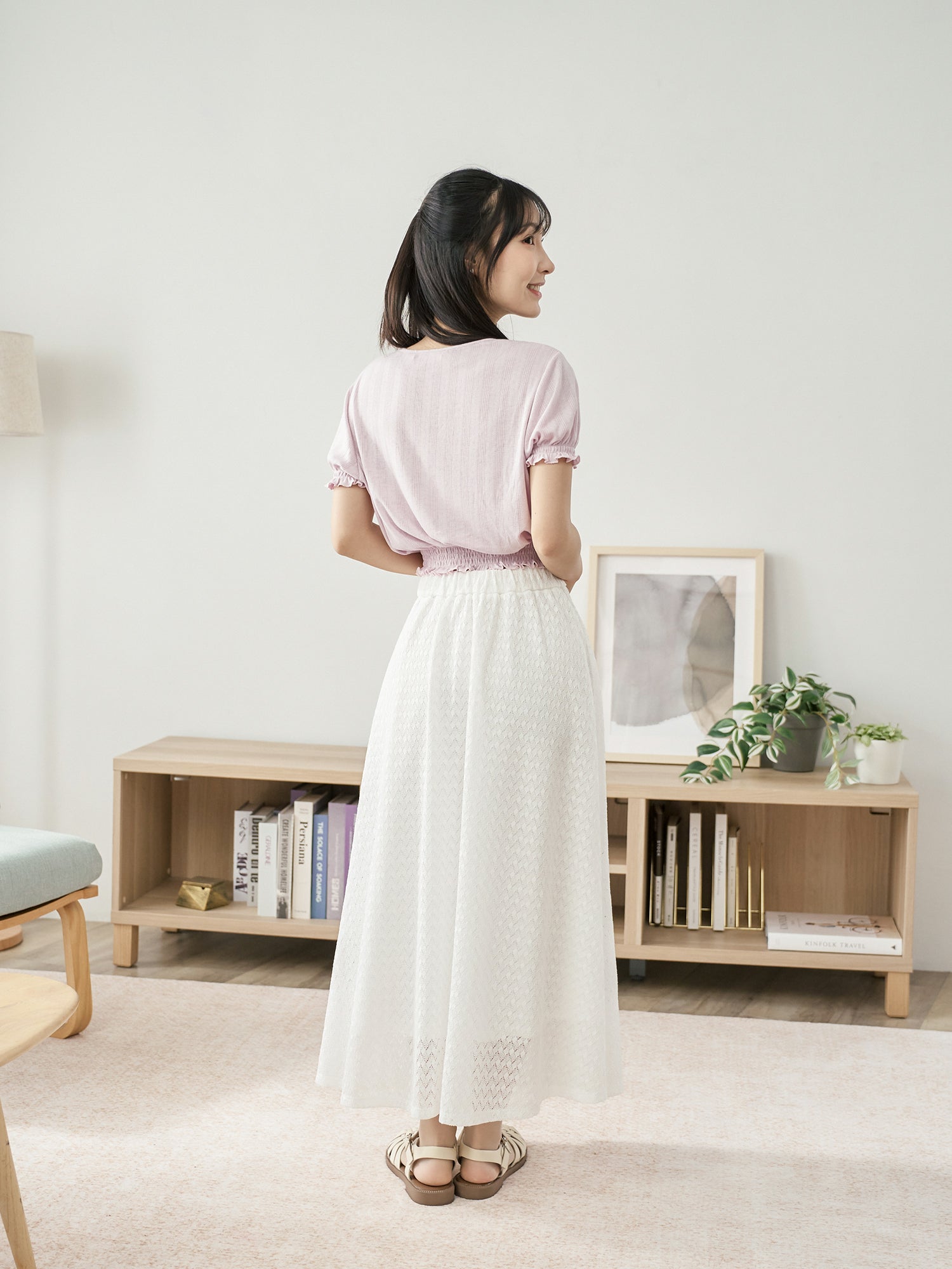 可愛澎袖打攬上衣