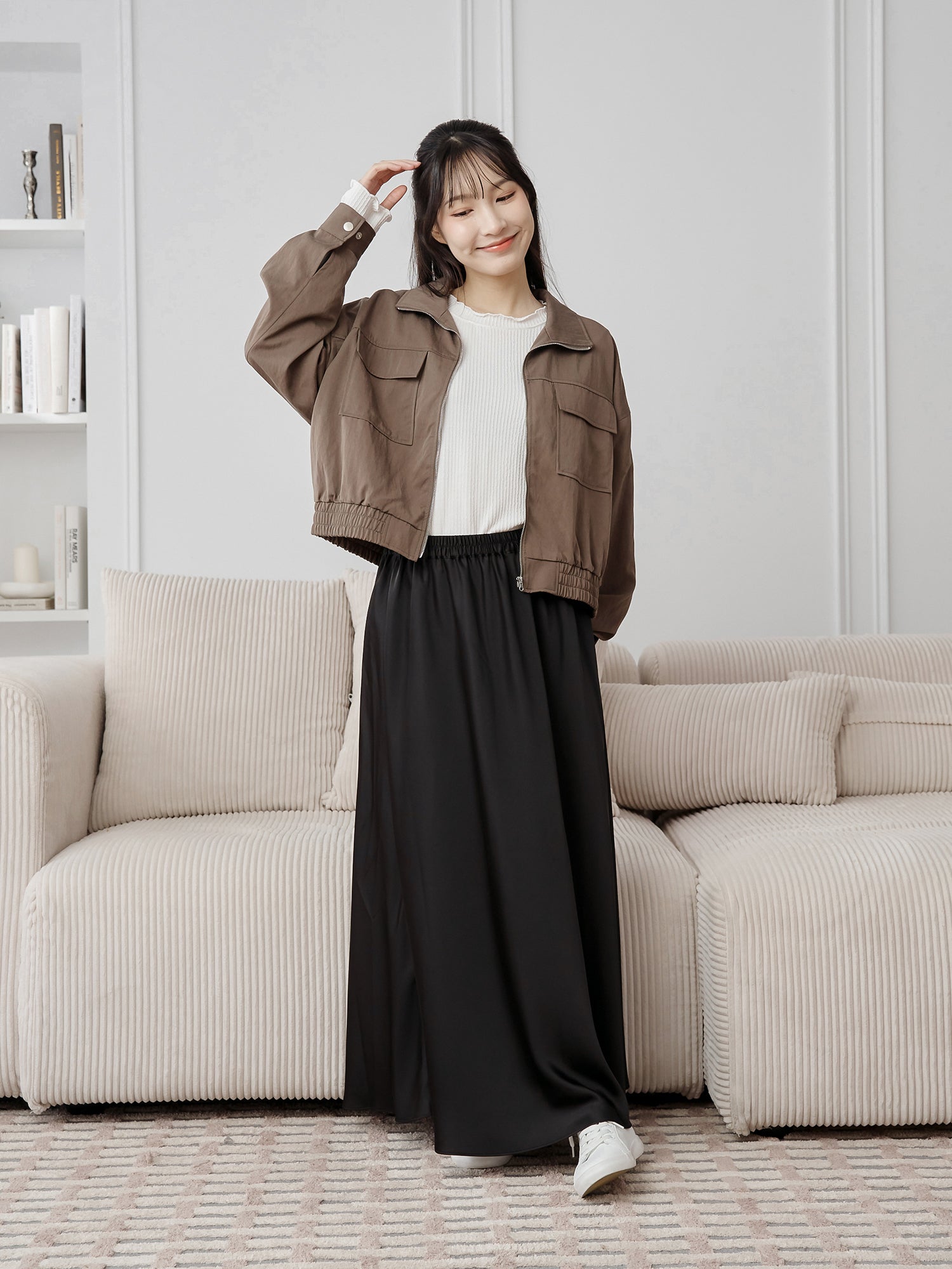 Collared Crop Jacket