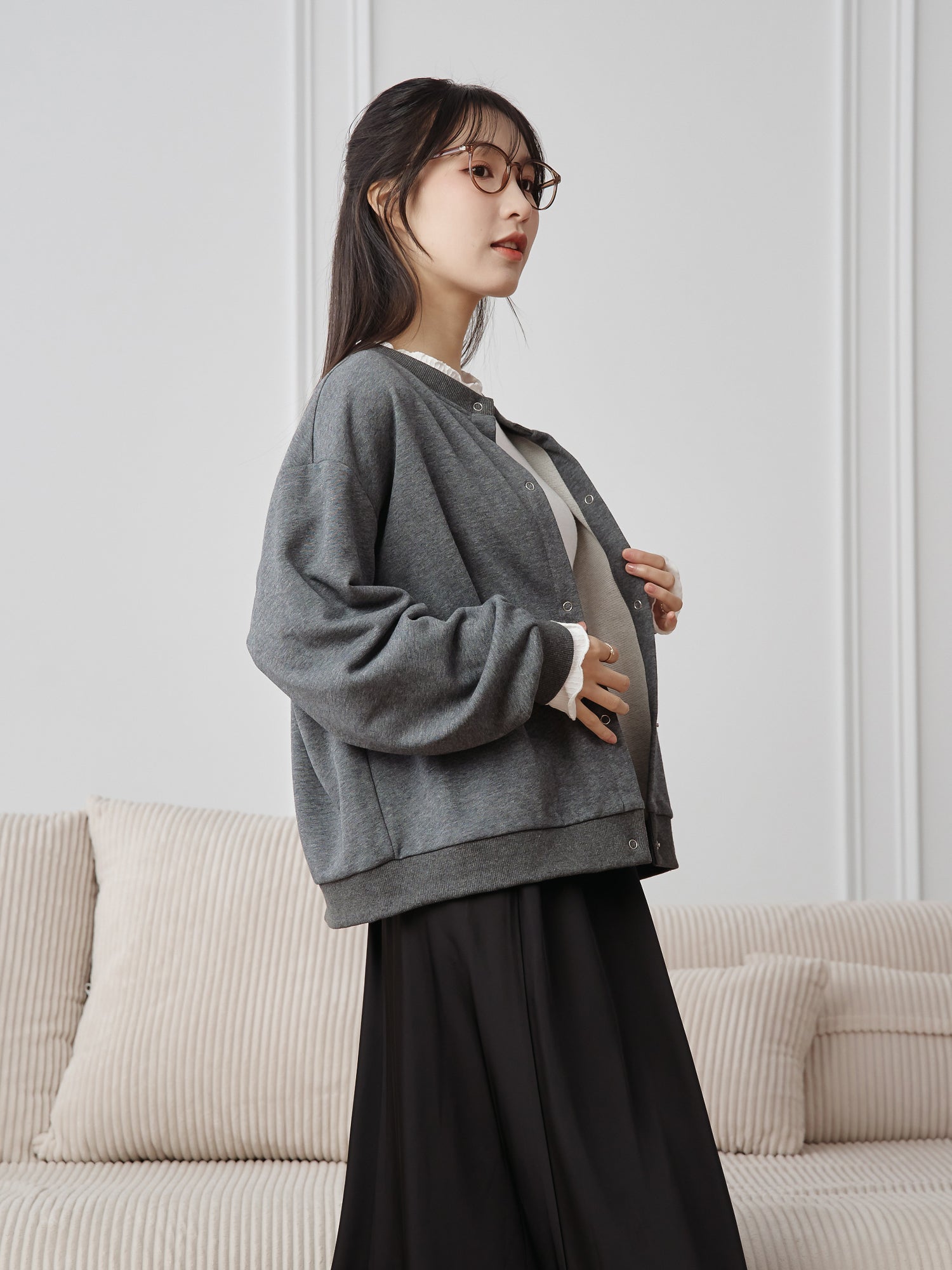 衛衣料寬鬆外套