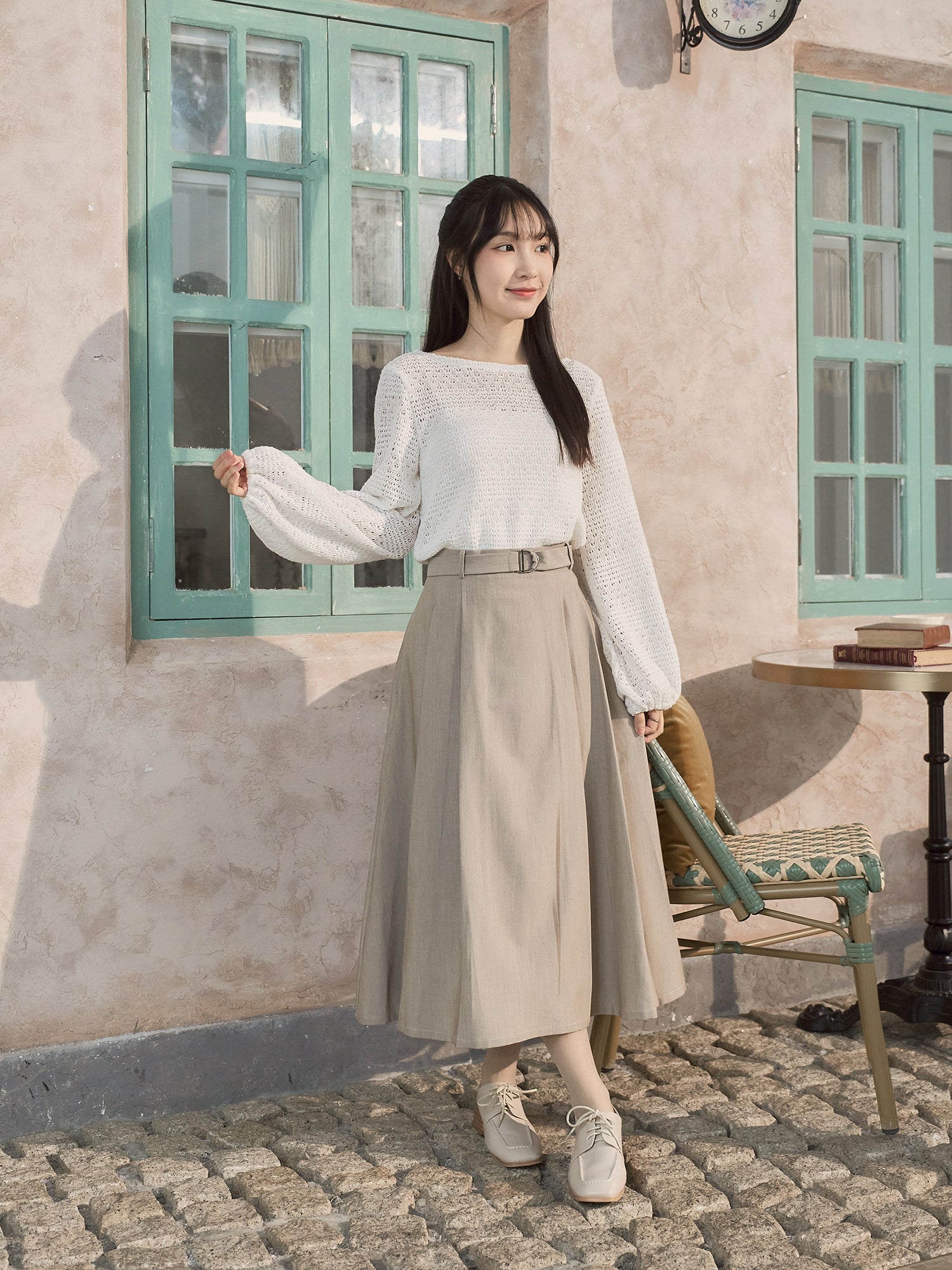 Sabrina Neck Crochet Top