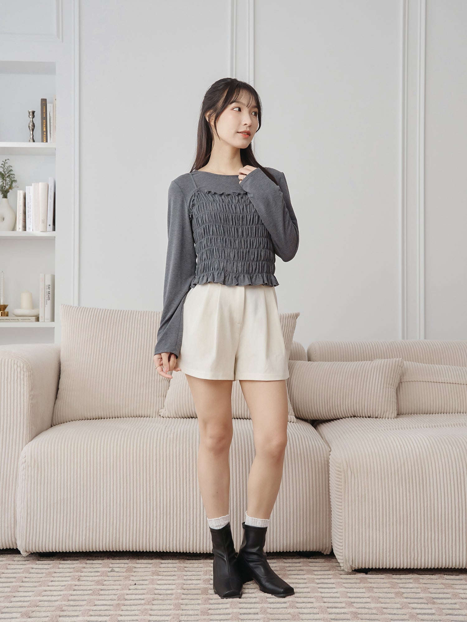 兩件式打攬上衣