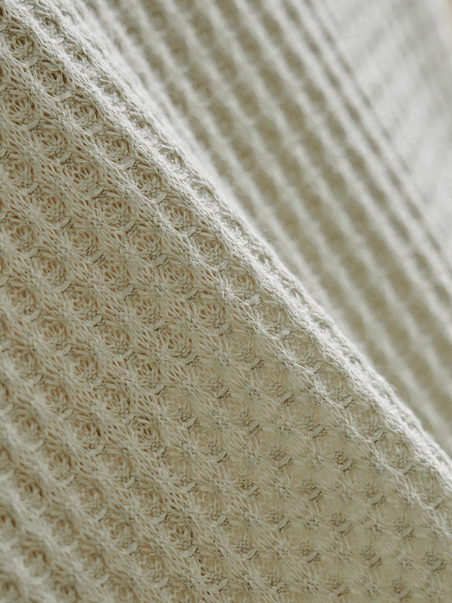 Asymmetric Waffle Sleeveless Top*