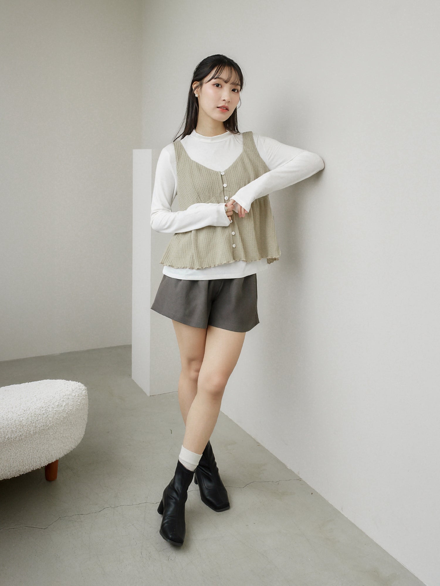 Waffle Sleeveless Top