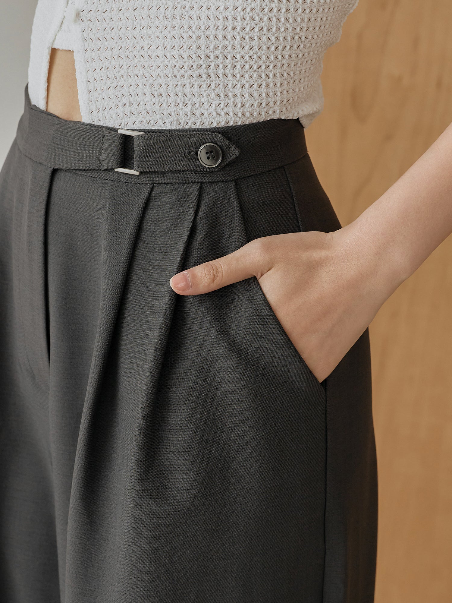 Side Buckle Pants