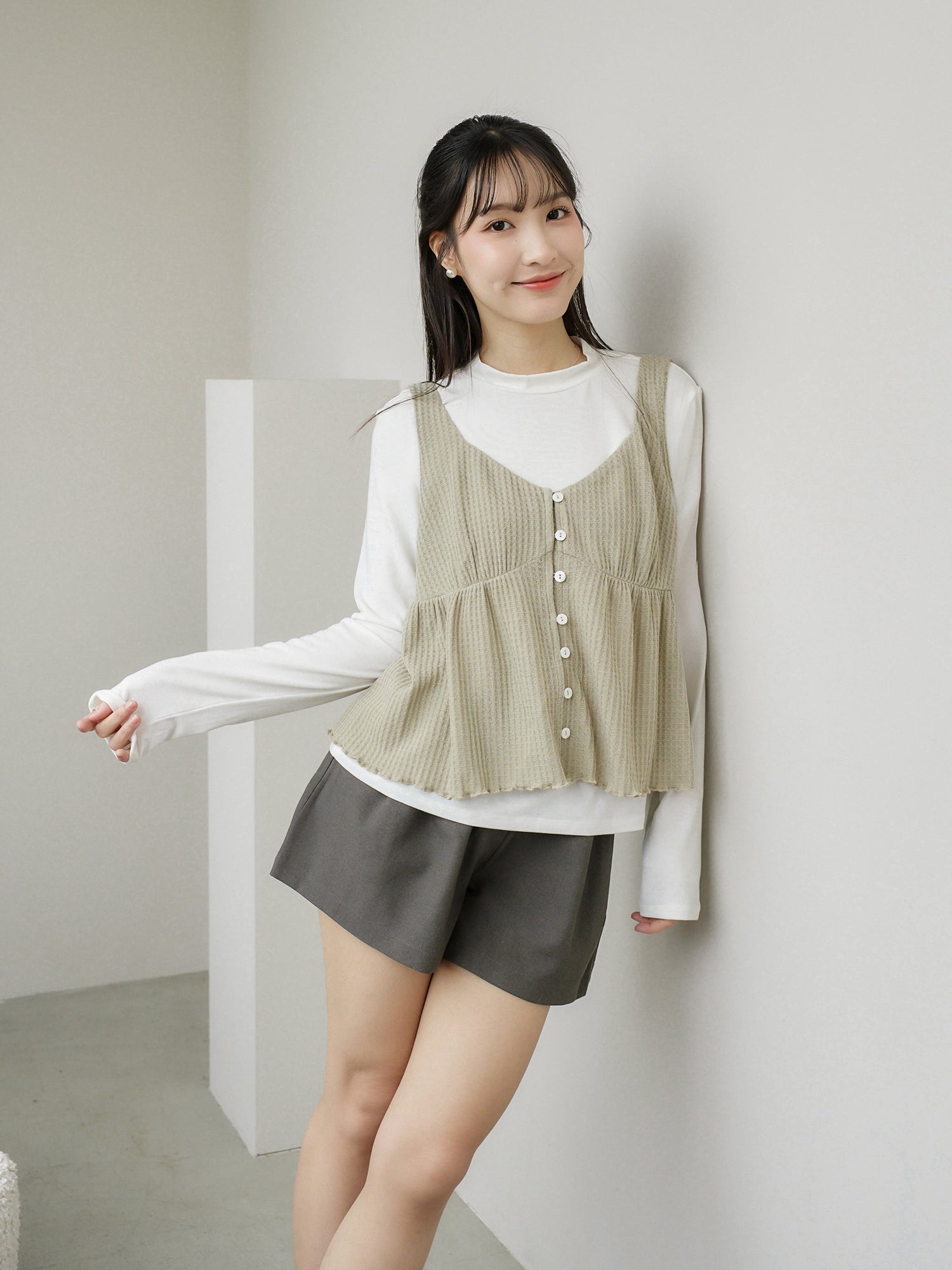 Waffle Sleeveless Top