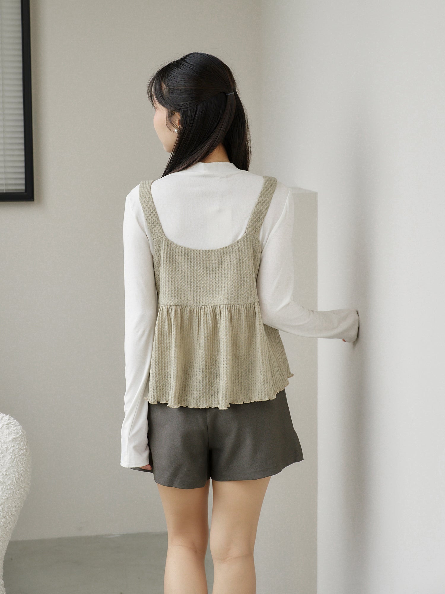 Waffle Sleeveless Top