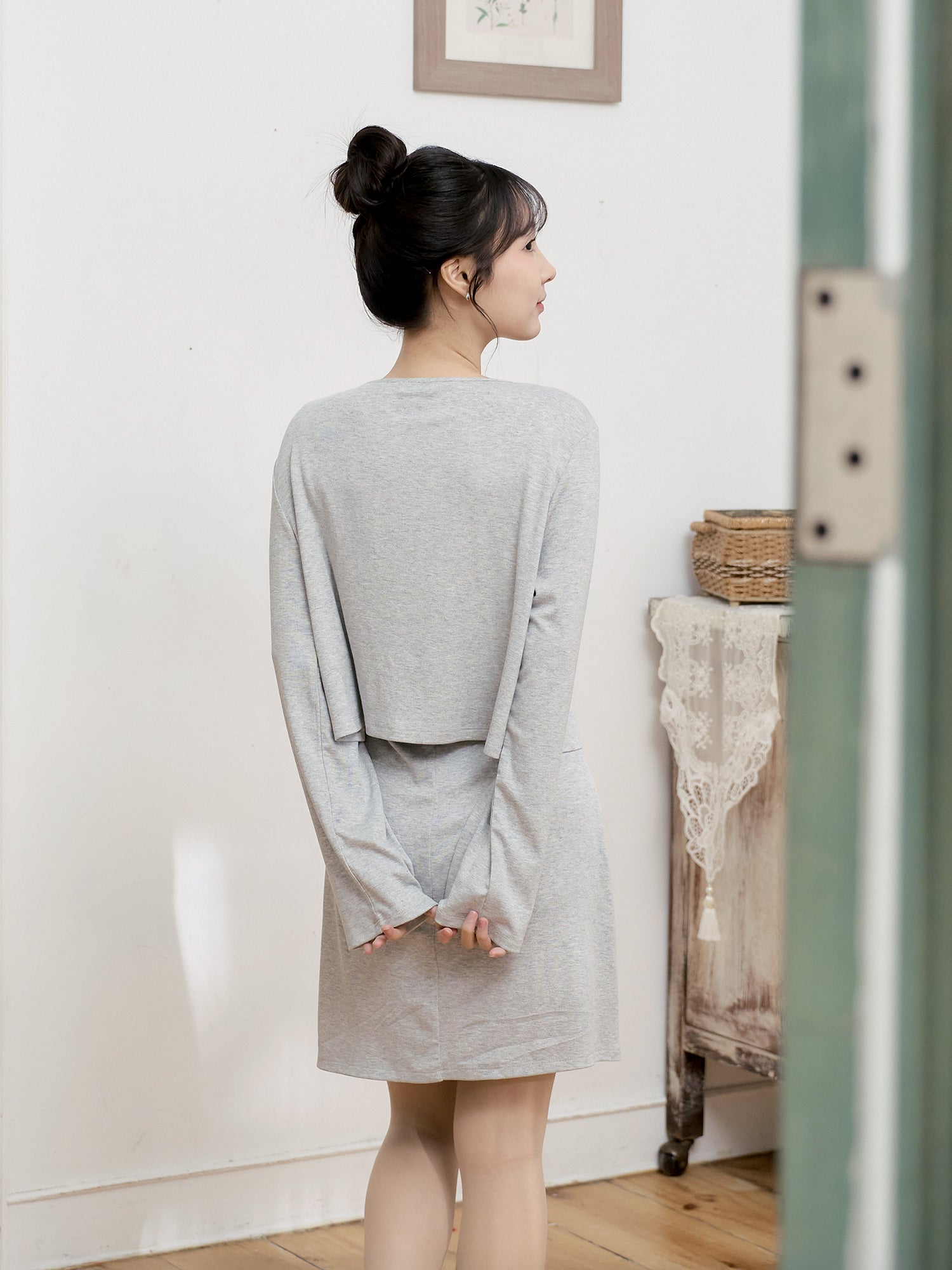 小外套吊帶裙套裝