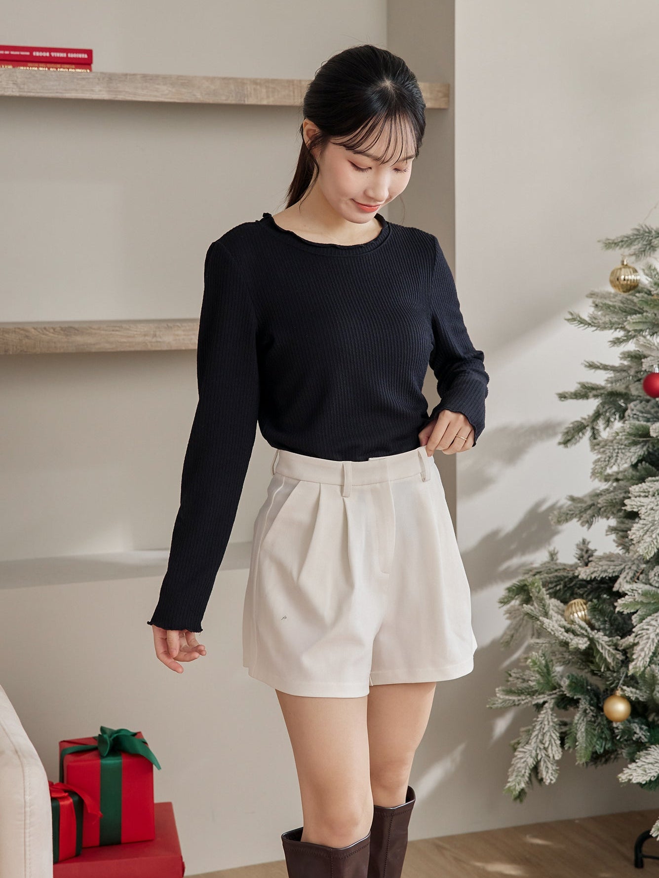 Textured Babylock Top