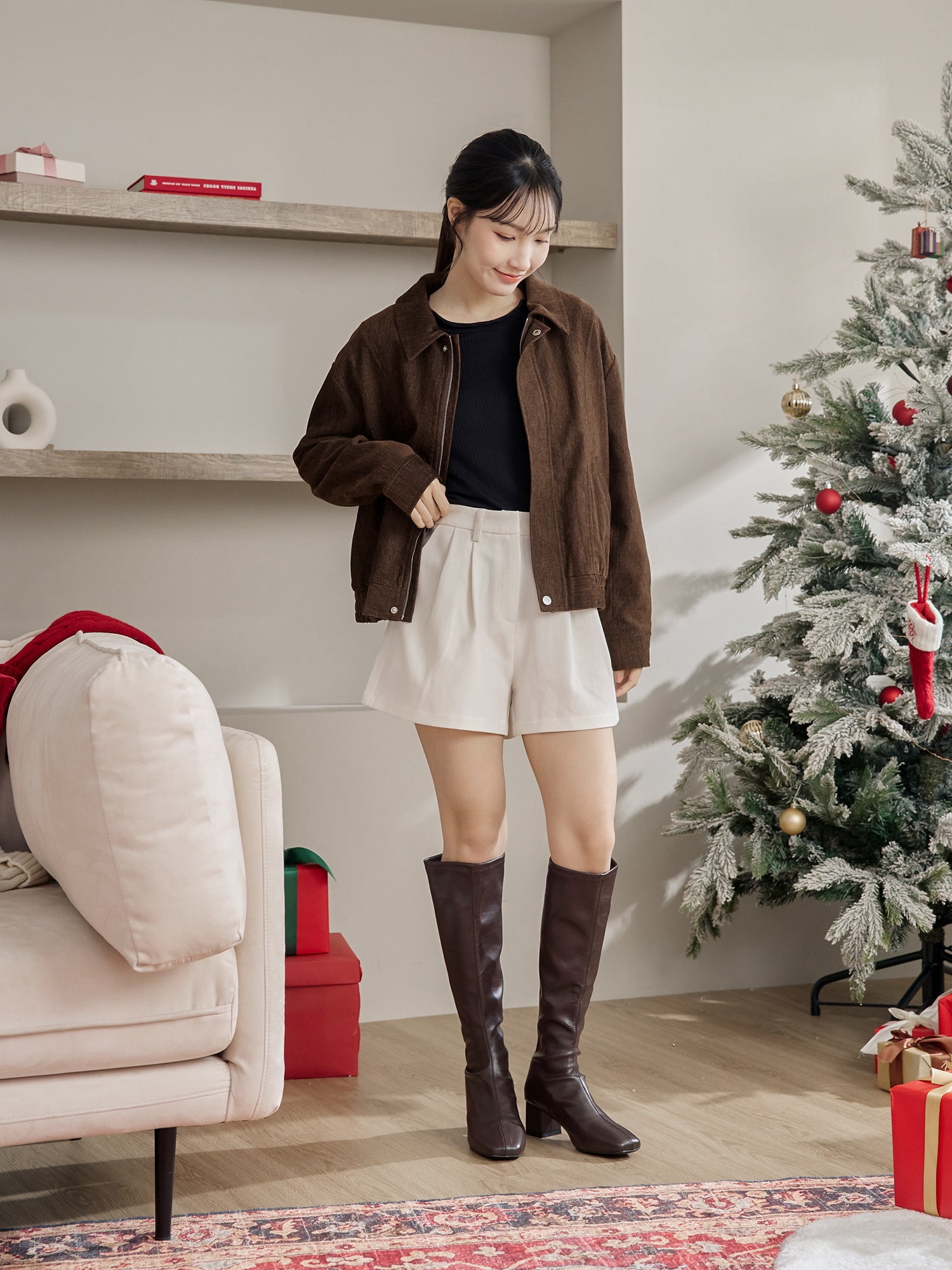 Collared Bomber Jacket