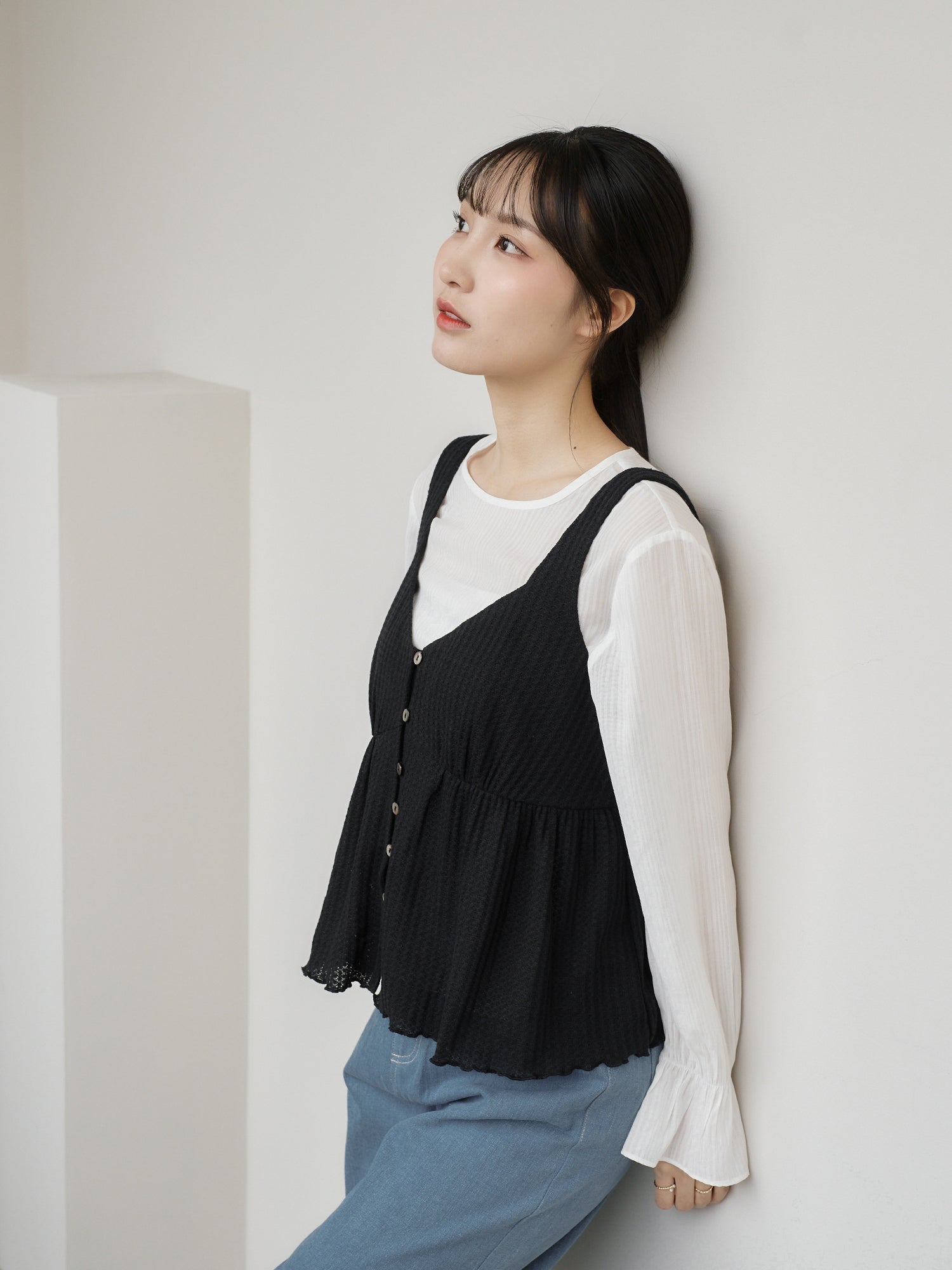 Waffle Sleeveless Top