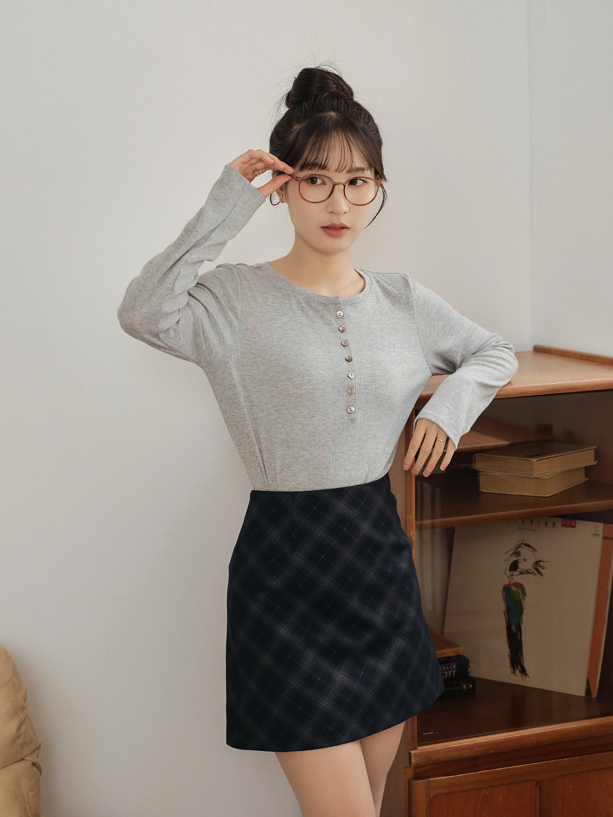 Long Sleeve Henley Top