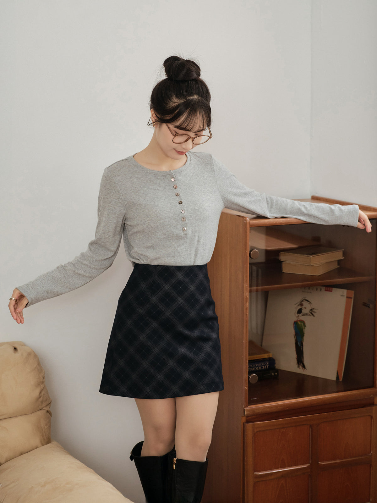 Long Sleeve Henley Top