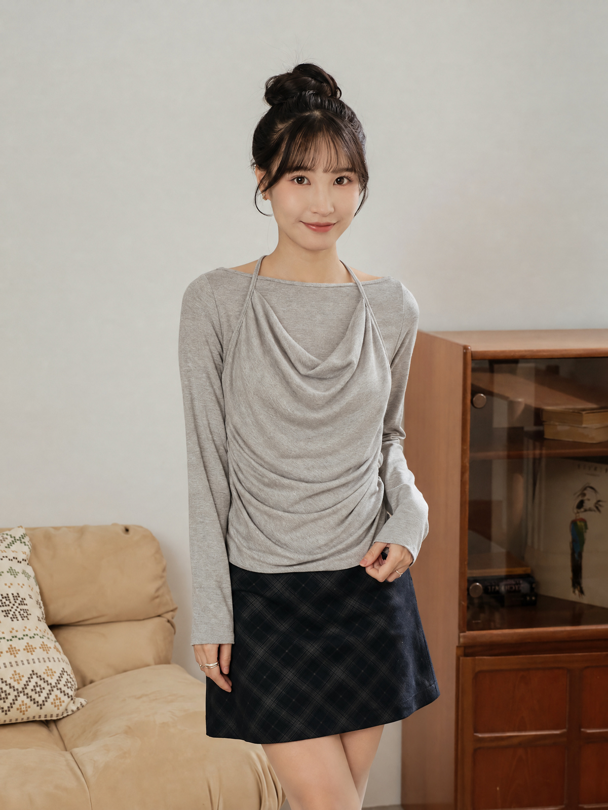 Layered Halter Neck Top