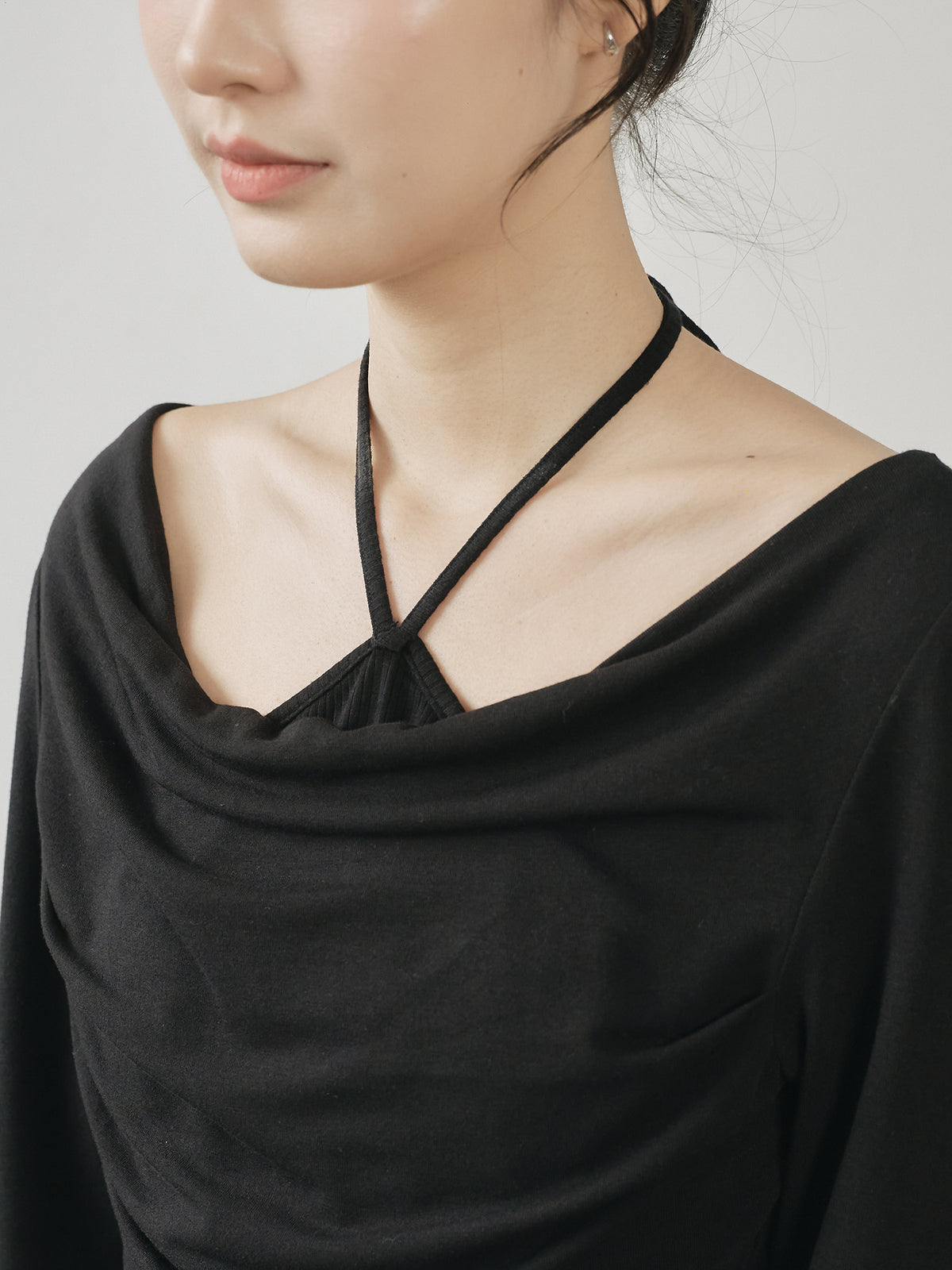 Layered Tie Neck Top