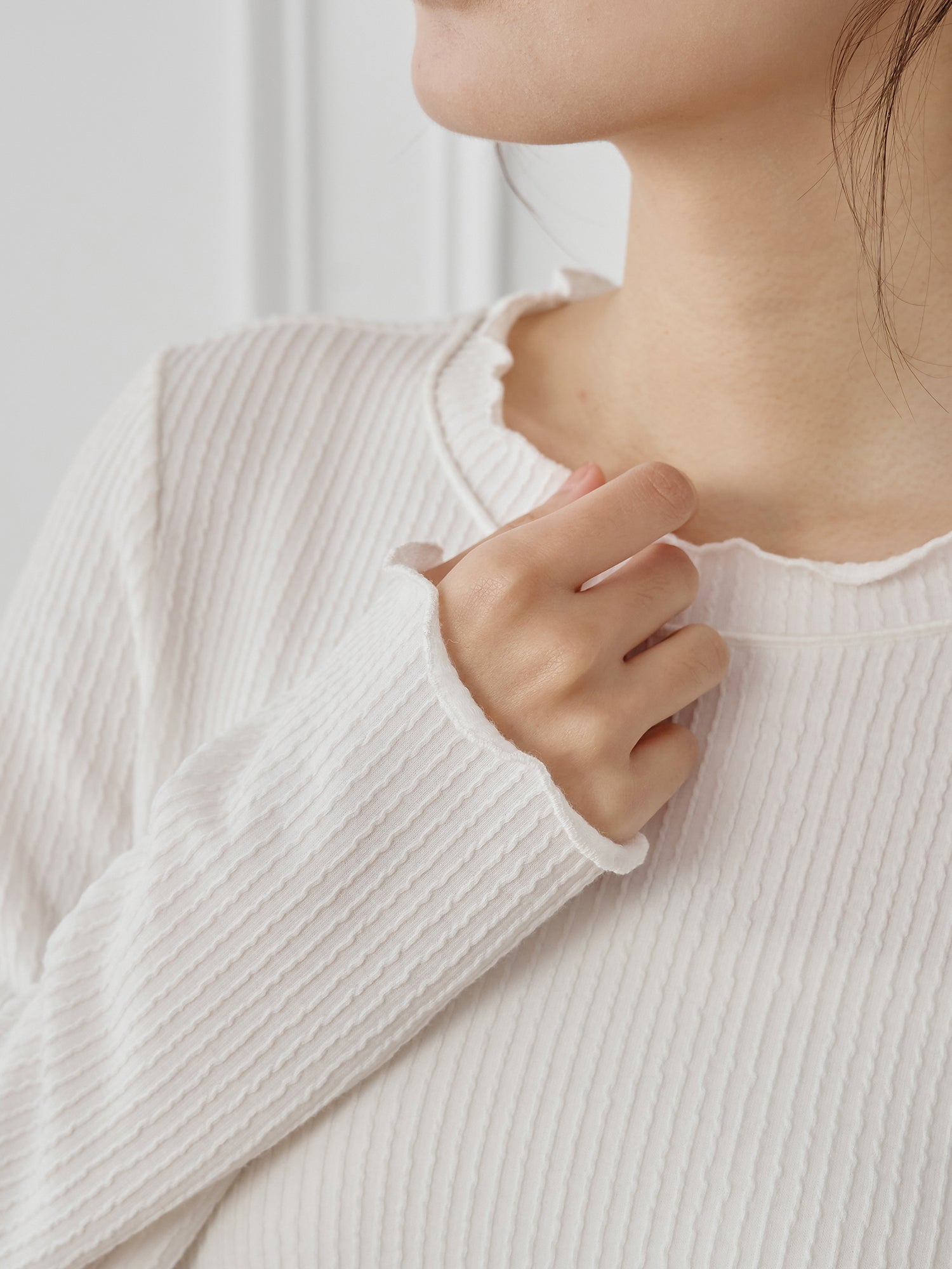 立體細條紋上衣