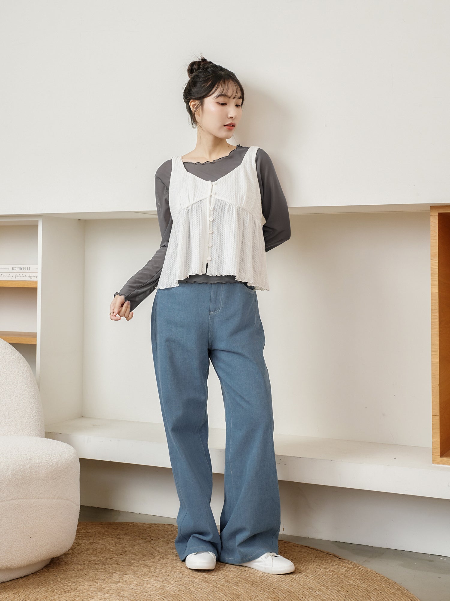 Waffle Sleeveless Top