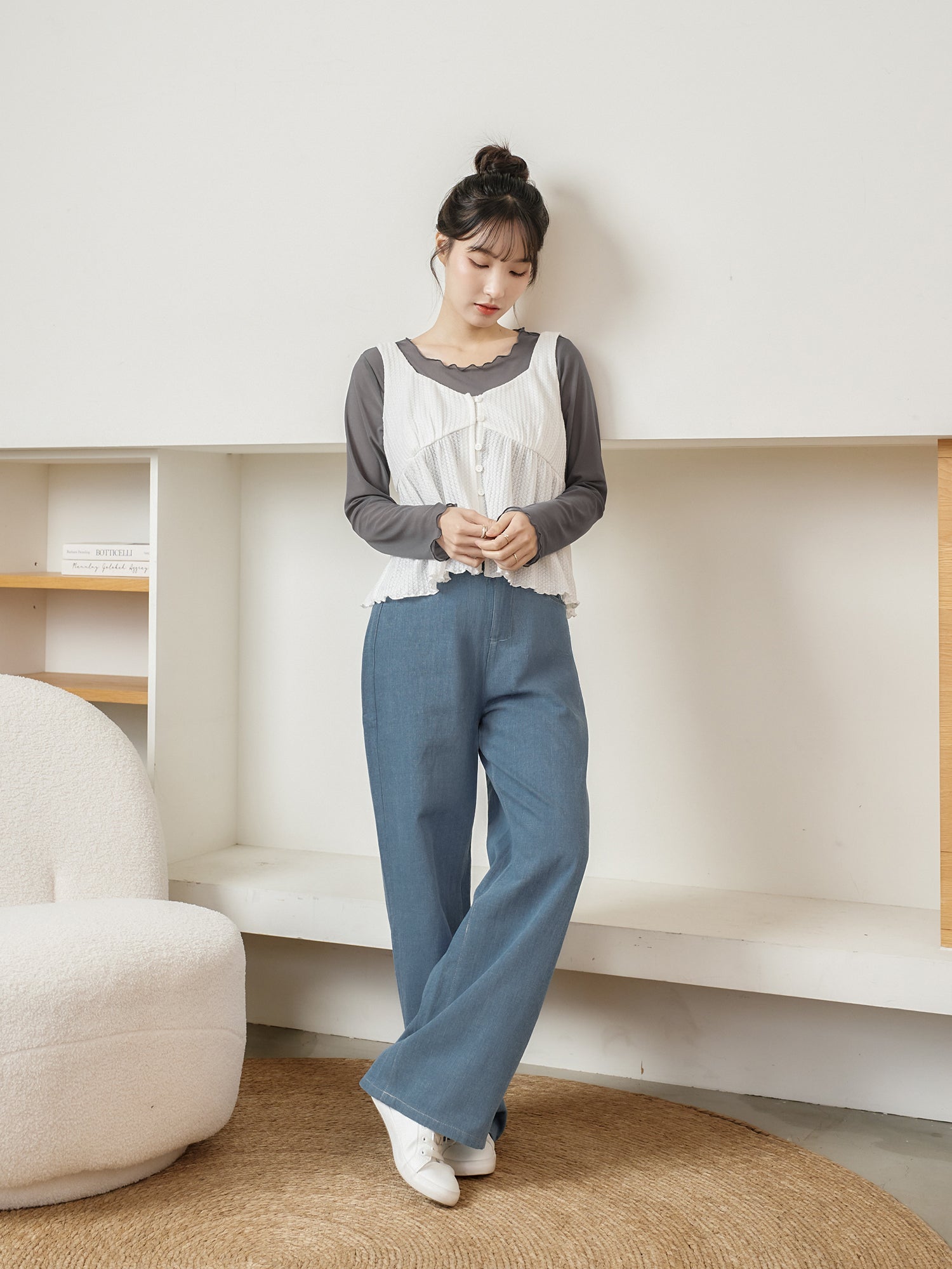 Waffle Sleeveless Top