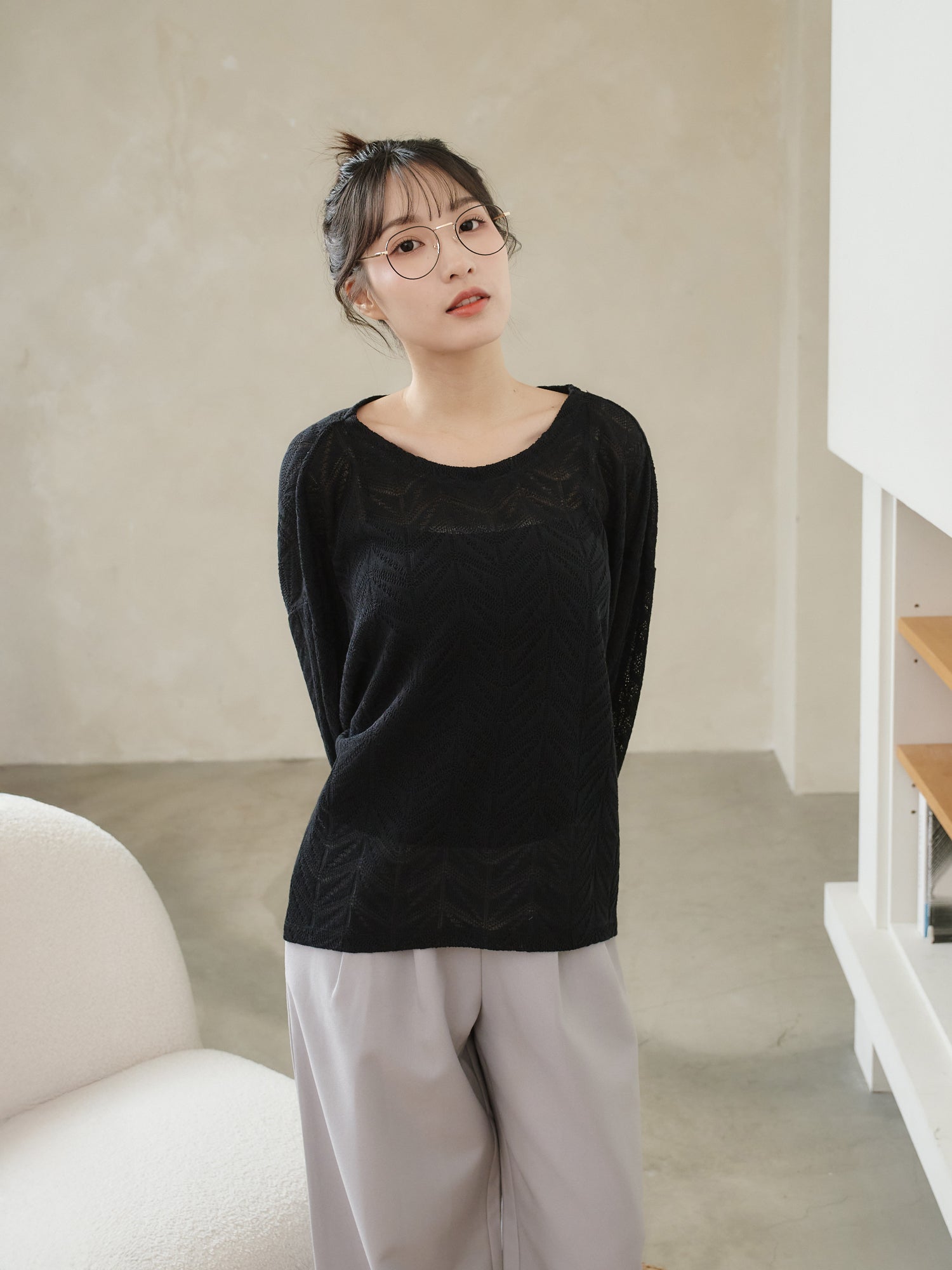 Oversized Crochet Sweater