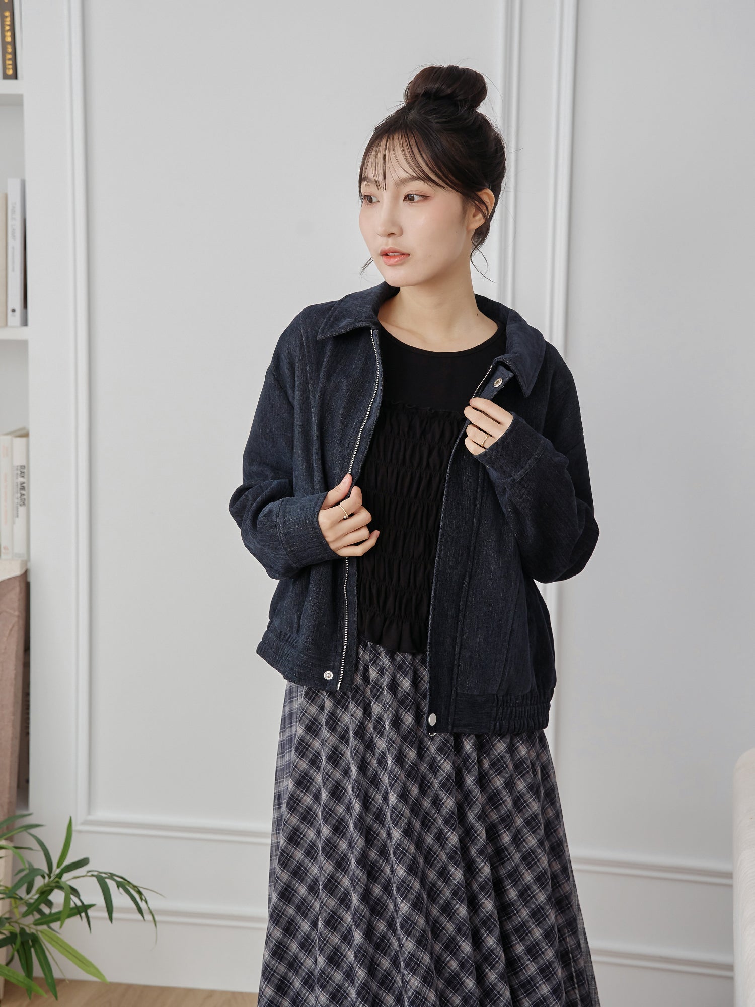 Collared Bomber Jacket